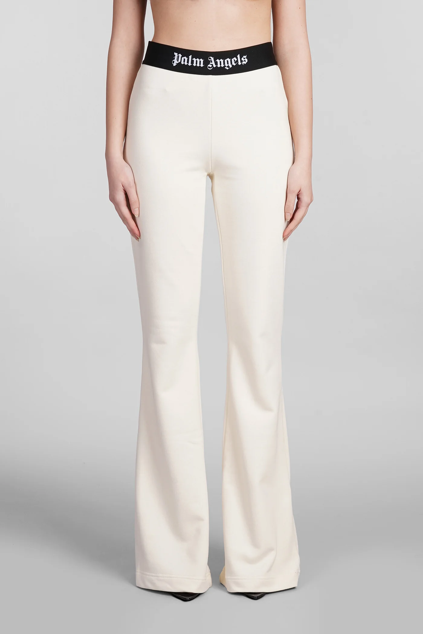 Pants in beige cotton