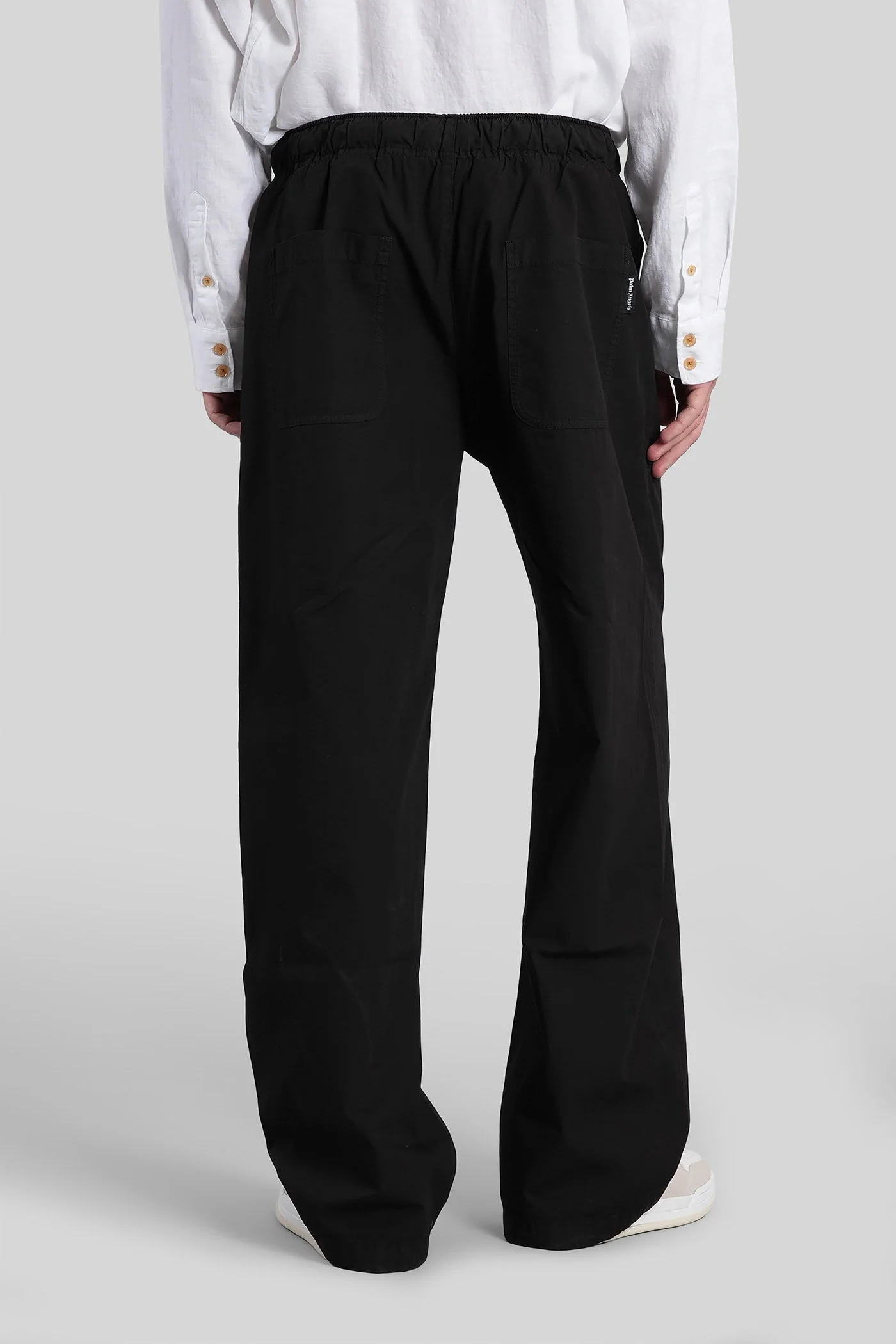Pants in black cotton - Image 3