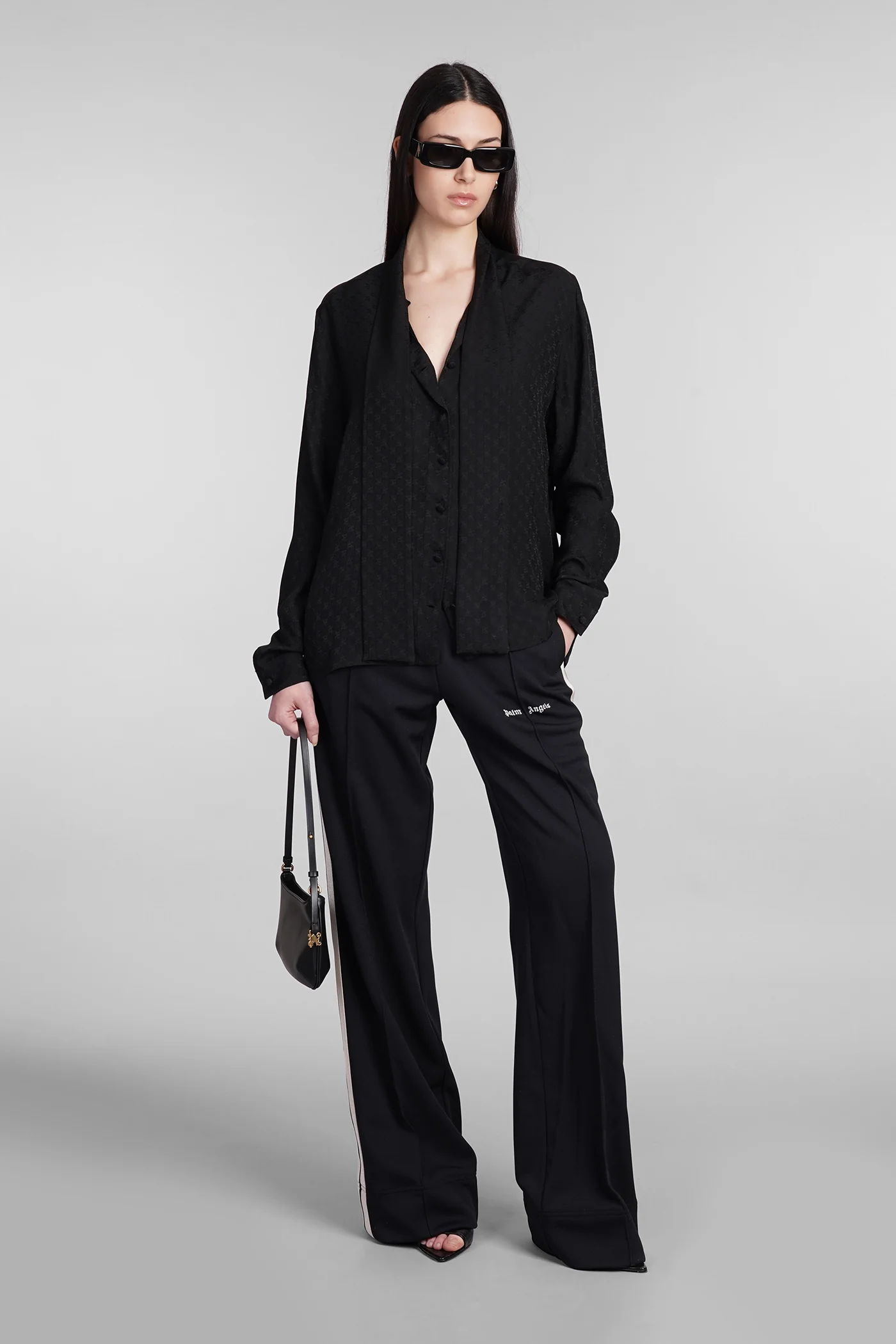 Pants in black polyester - Image 2