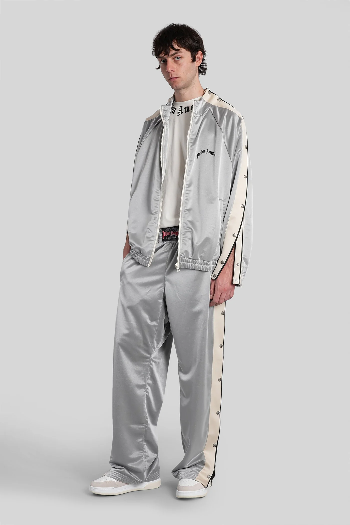 Pants in grey nylon - Image 2