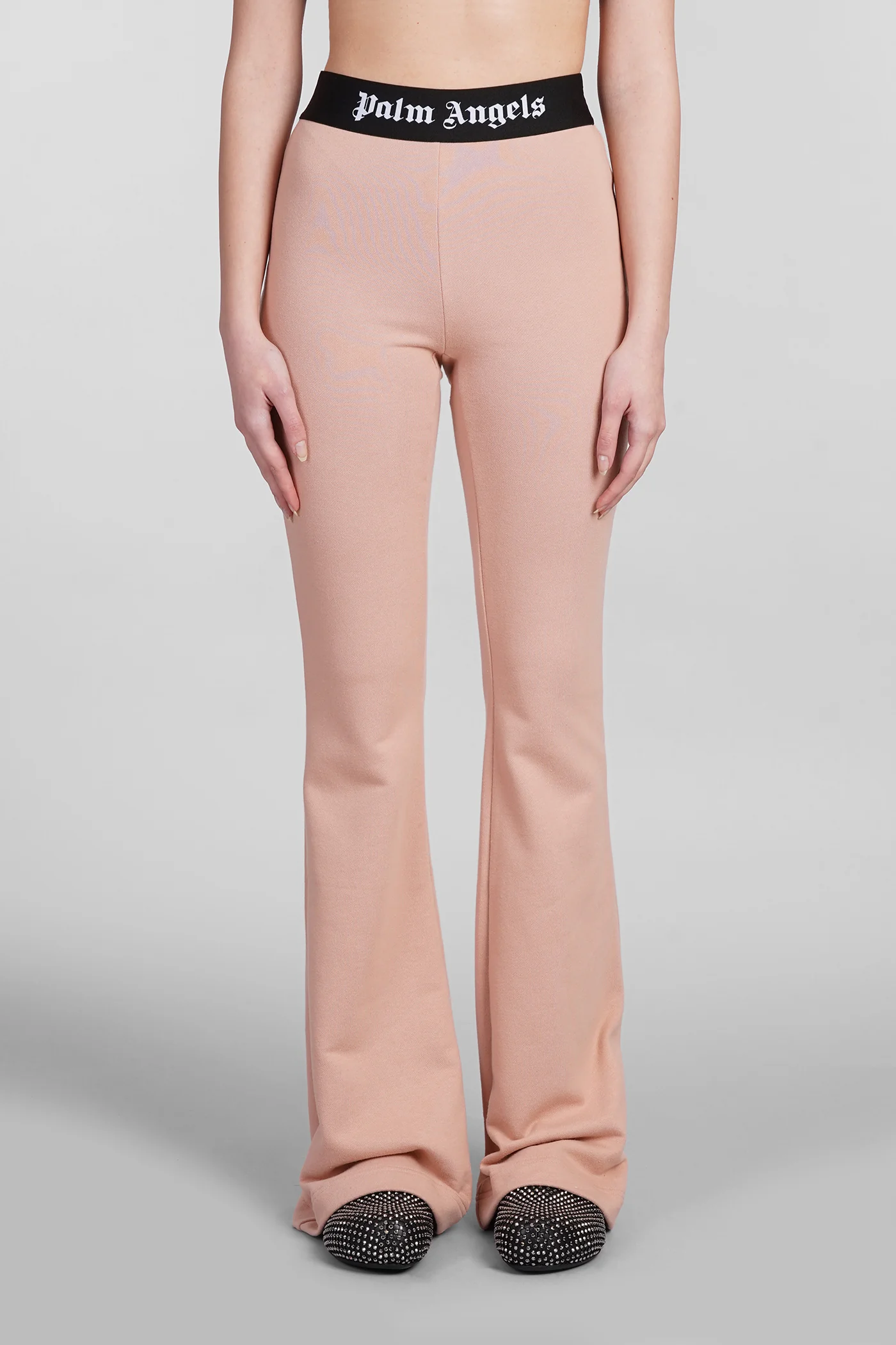 Pants in rose-pink cotton