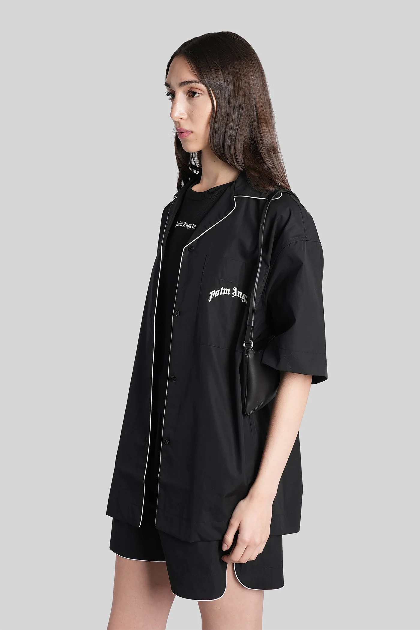 Shirt in black cotton - Image 4