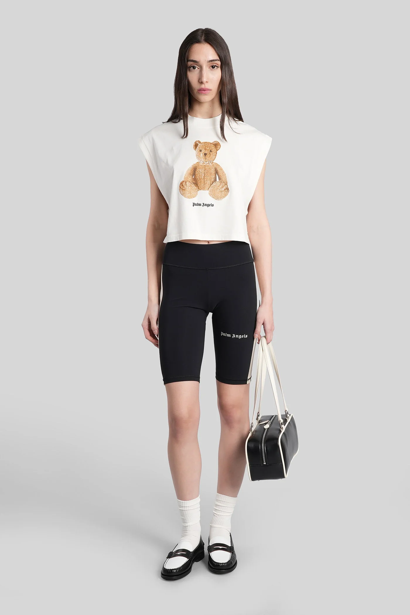 Shorts in black polyester - Image 2