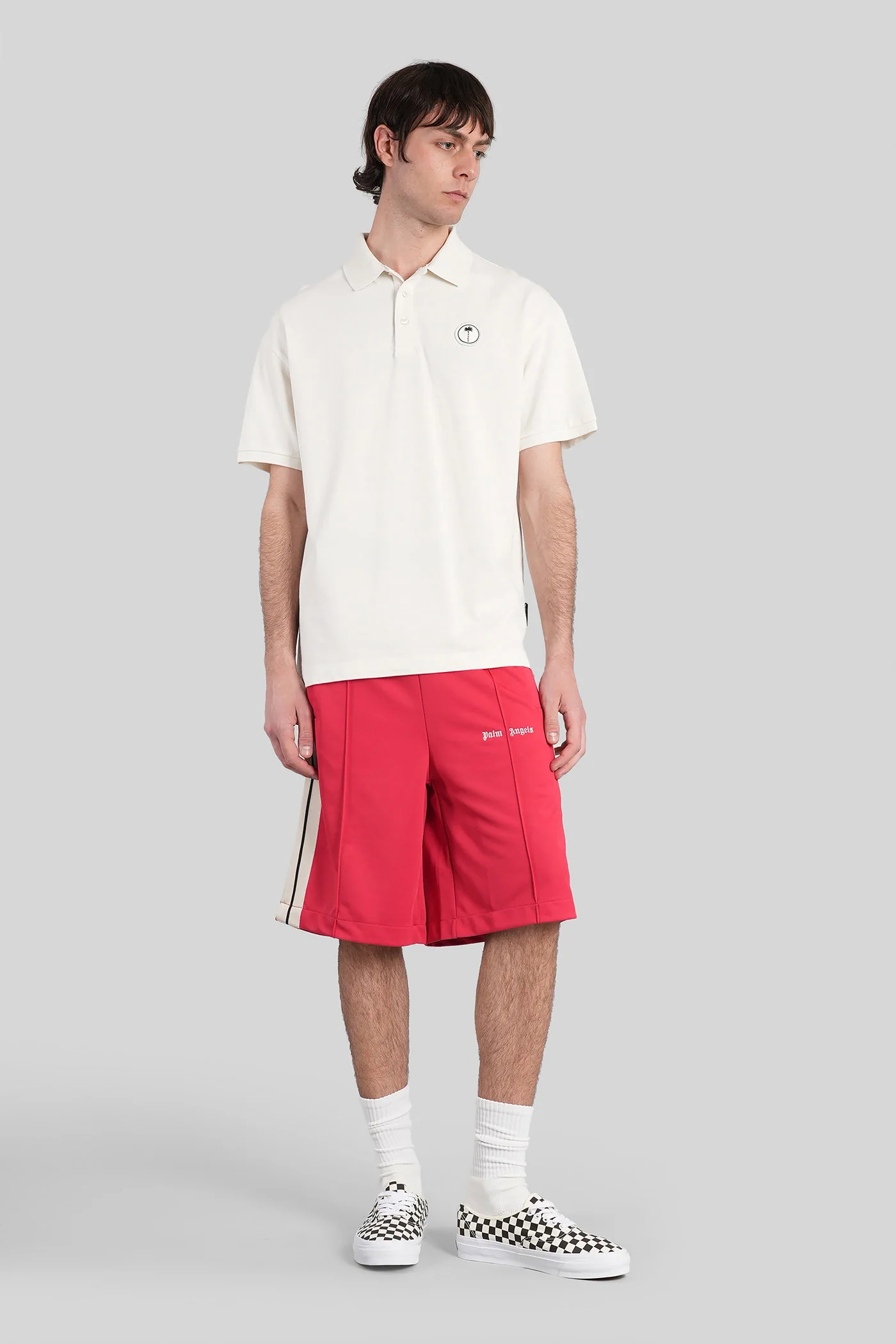 Shorts in red polyester - Image 2