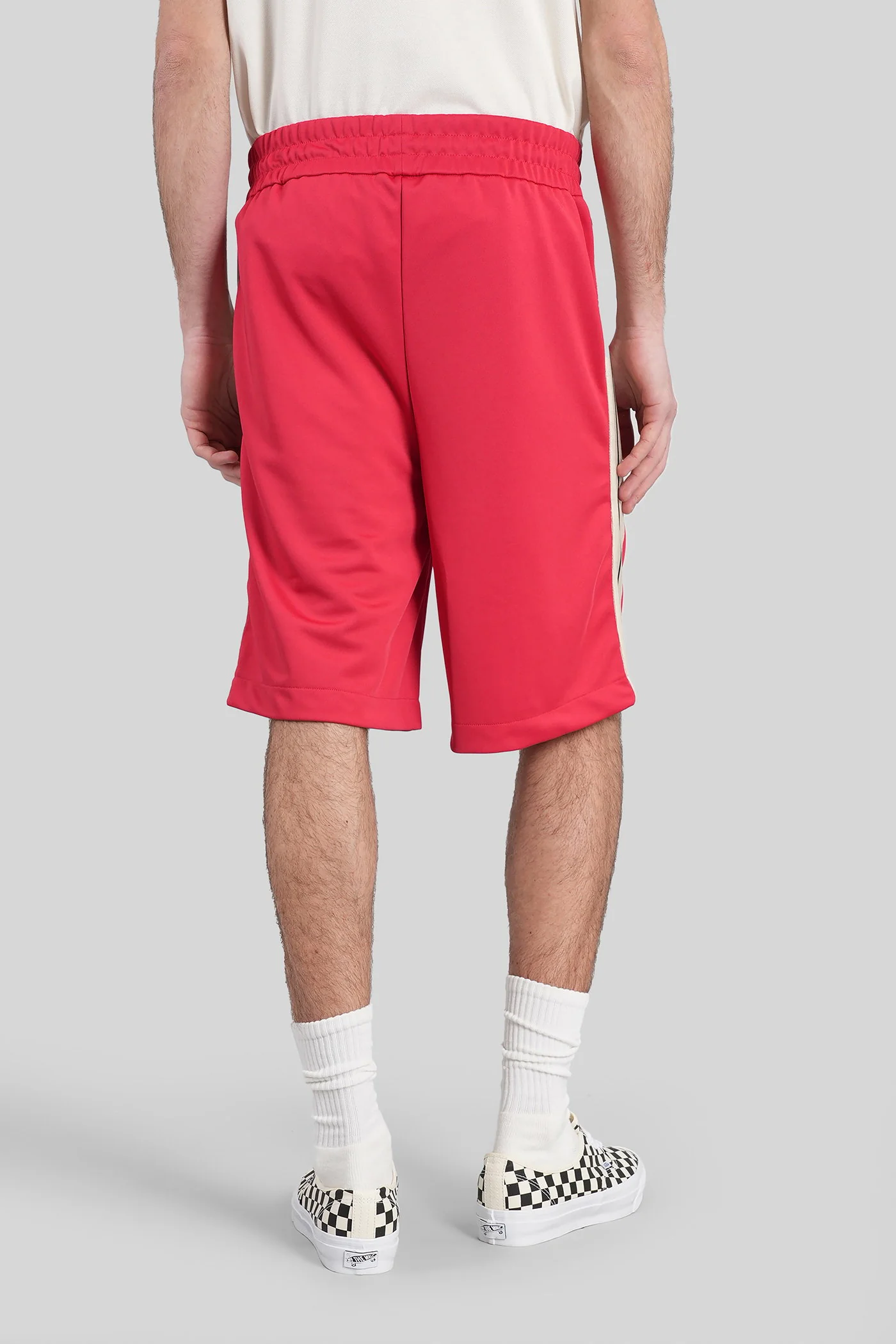 Shorts in red polyester - Image 3