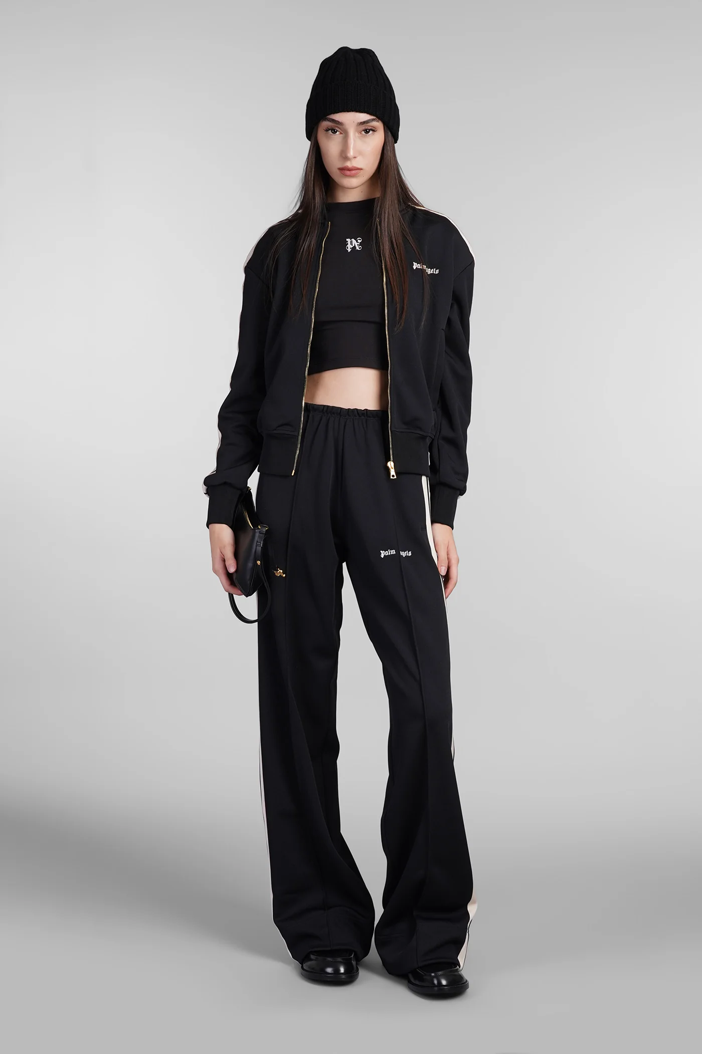 Sweatshirt in black polyester - Image 2