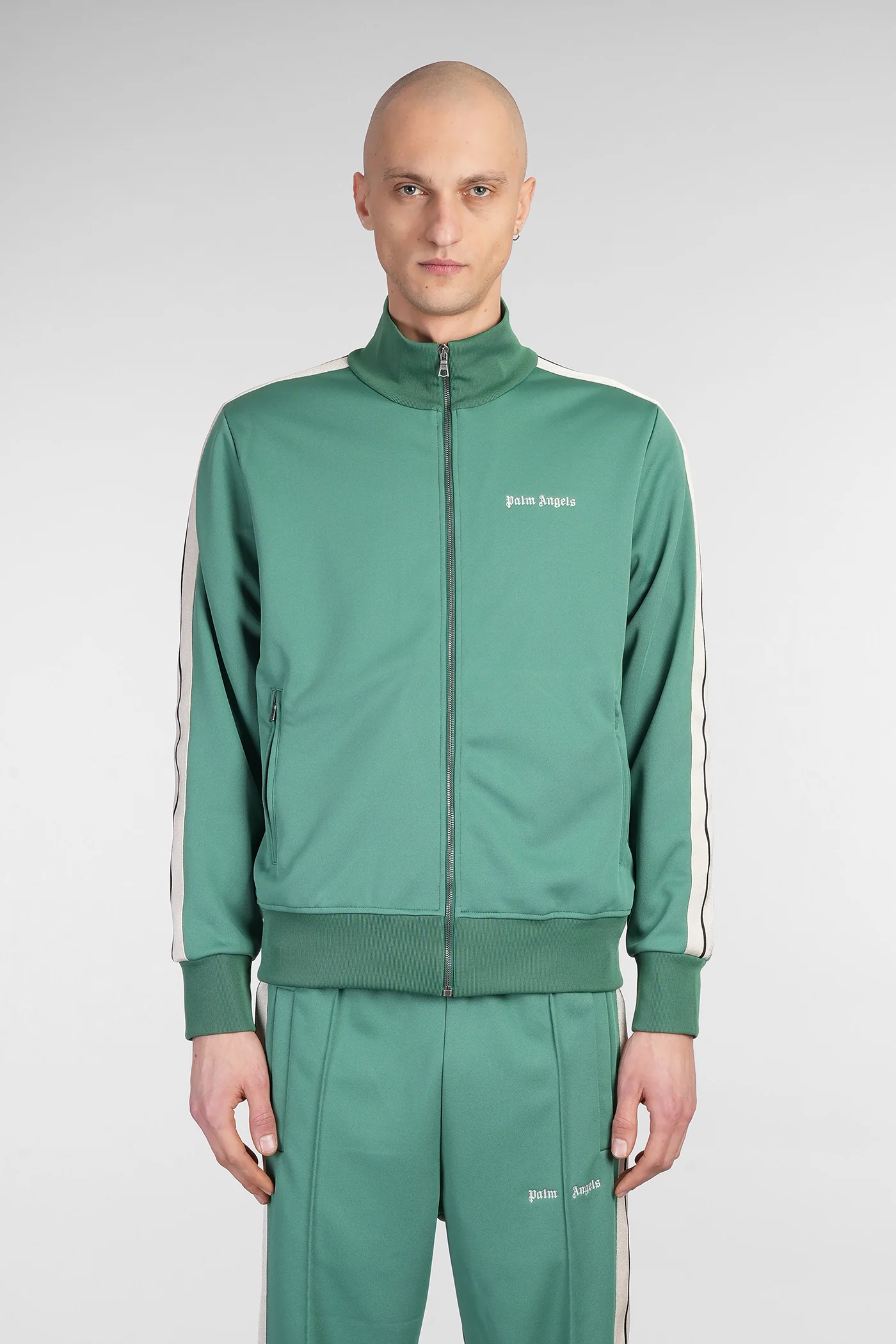 Sweatshirt in green polyester