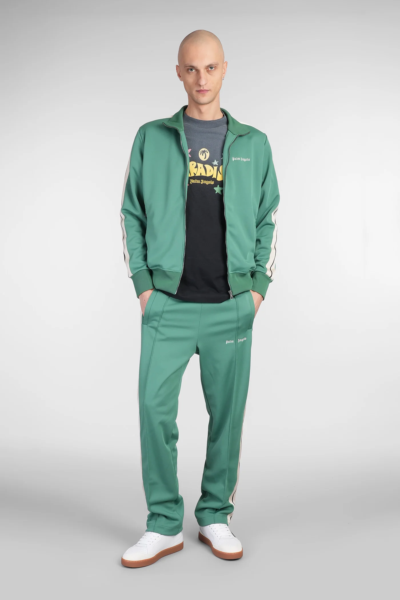 Sweatshirt in green polyester - Image 2