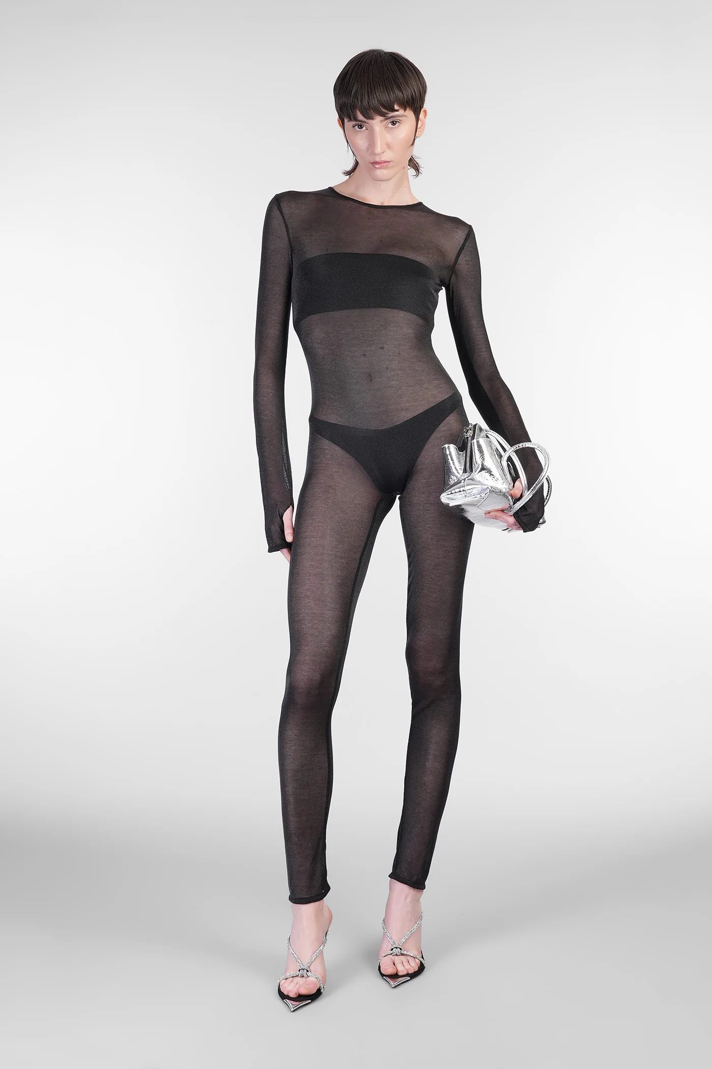 Phoenix Jumpsuit in black viscose - Image 2
