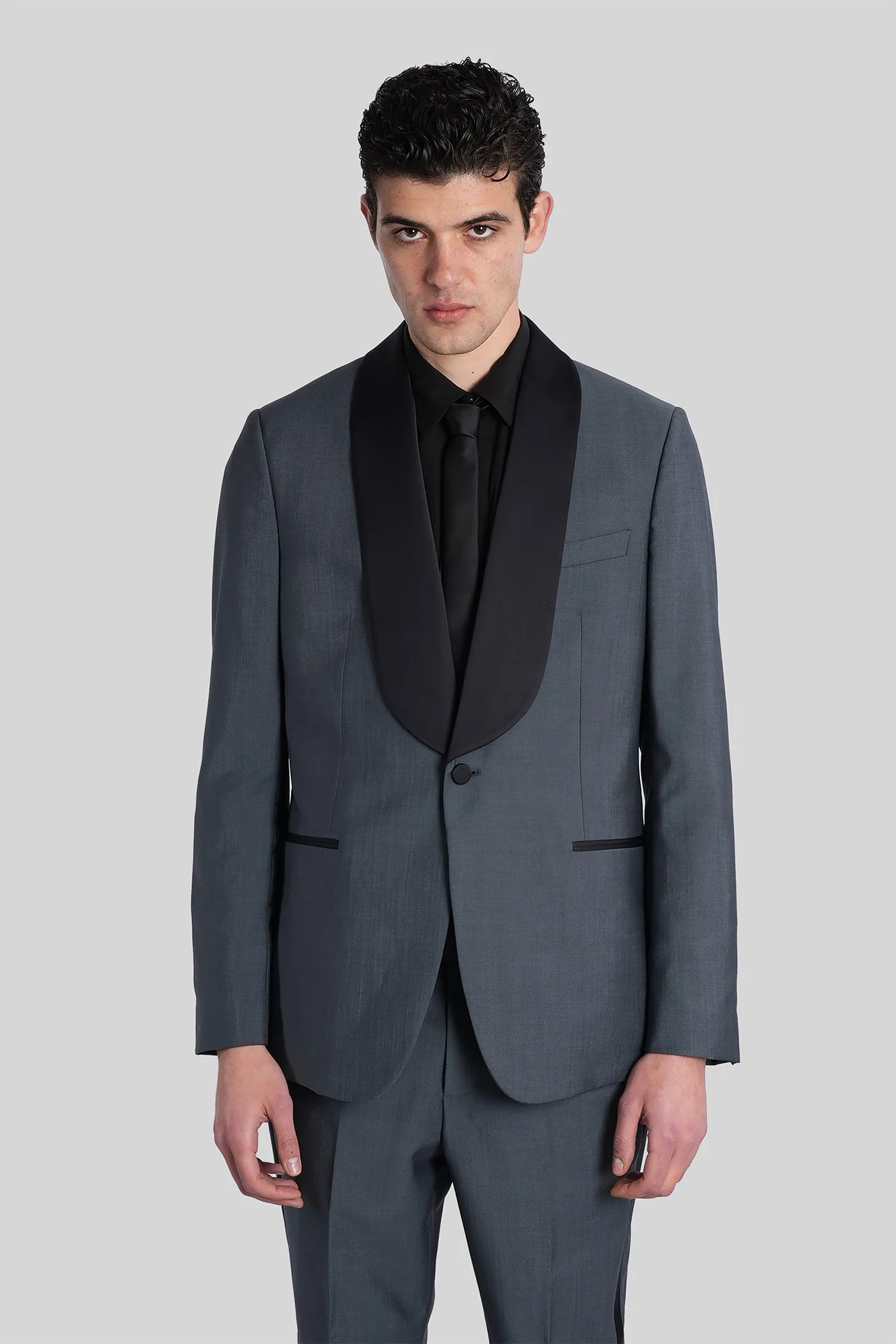 Blazer in grey wool