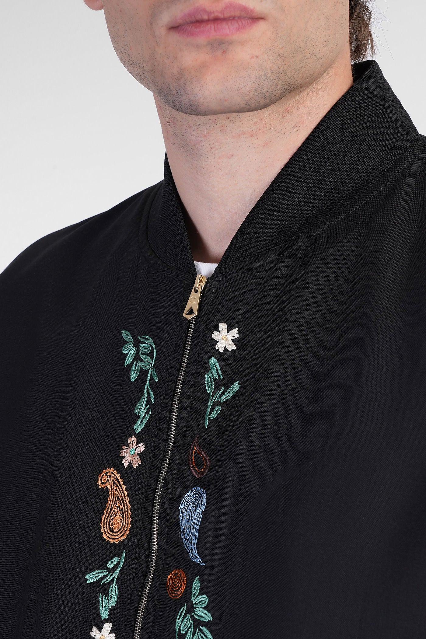 Bomber Jacket in black wool - Image 5