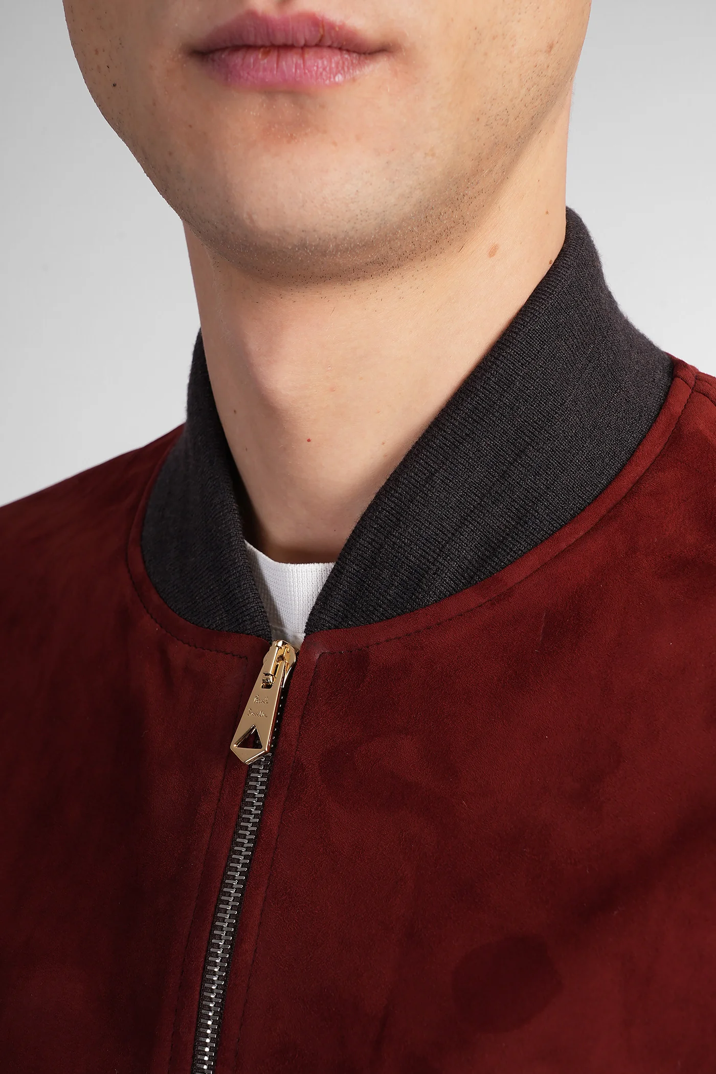 Bomber Jacket in red suede - Image 5