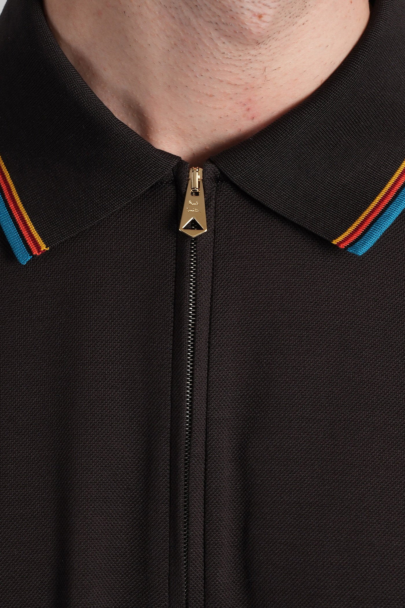 Polo in black cotton - Image 5