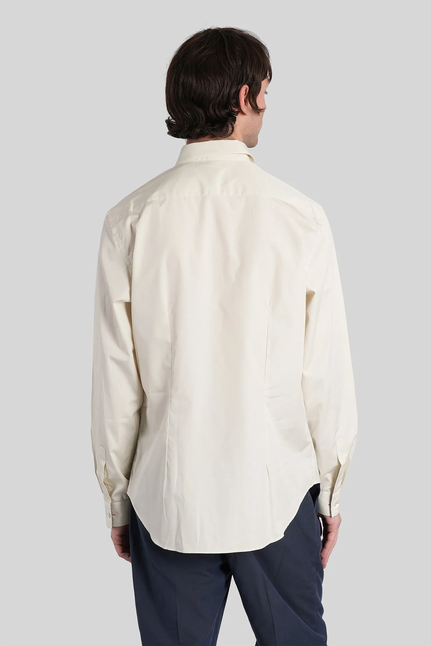 Shirt in beige cotton - Image 3