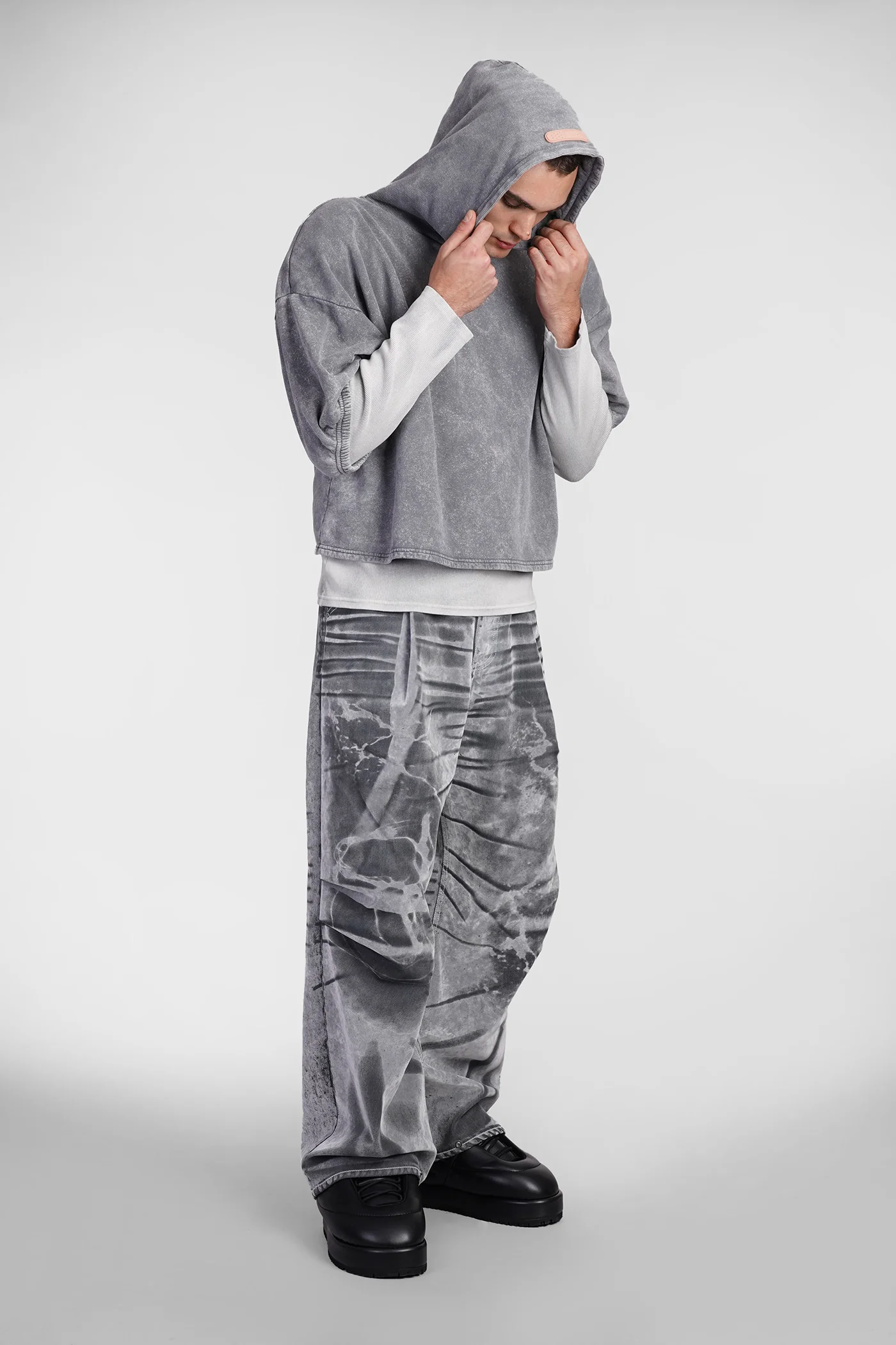 Rocky Sweatshirt in grey cotton - Image 2