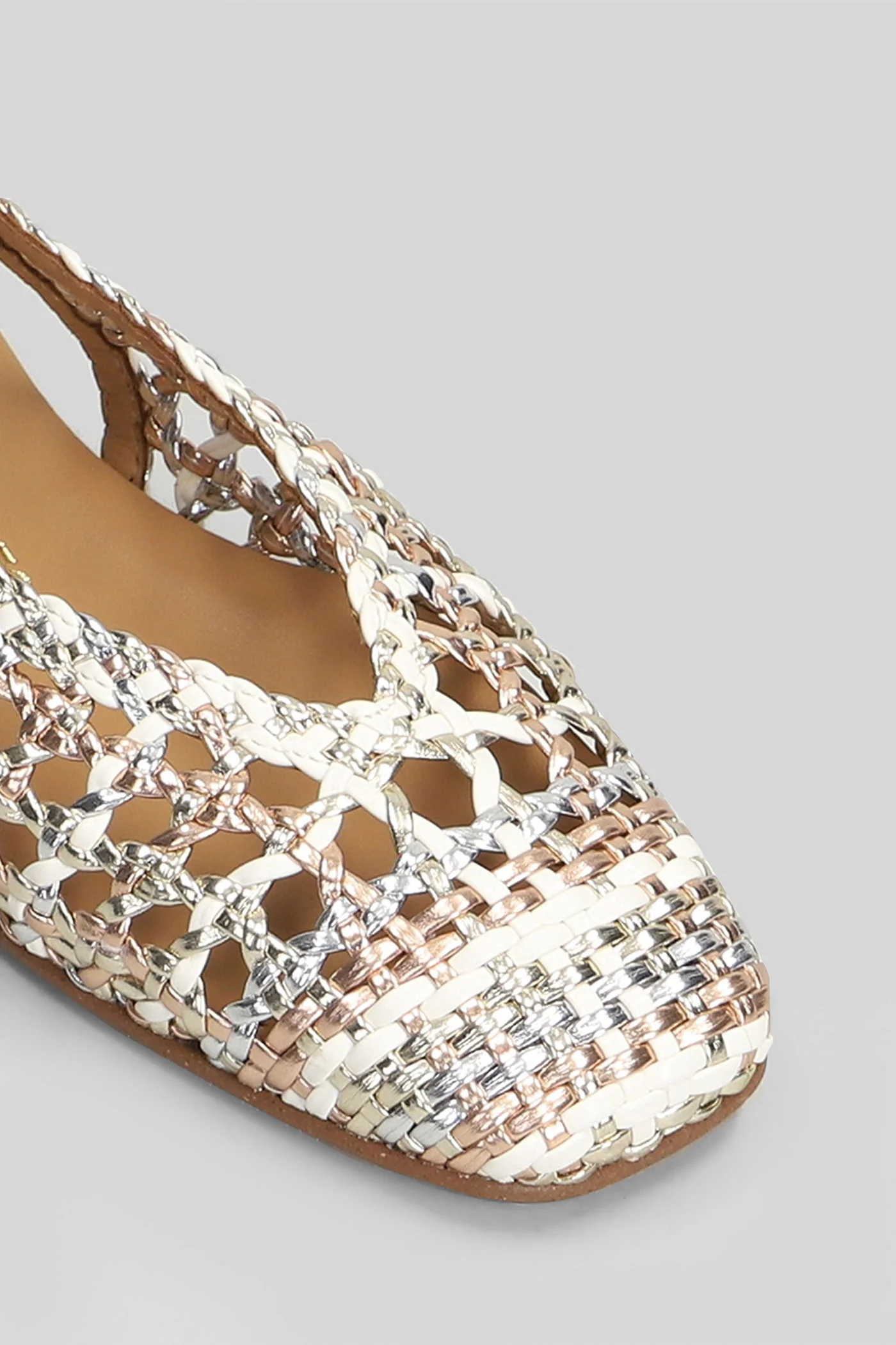 Ballet flats in white leather - Image 5