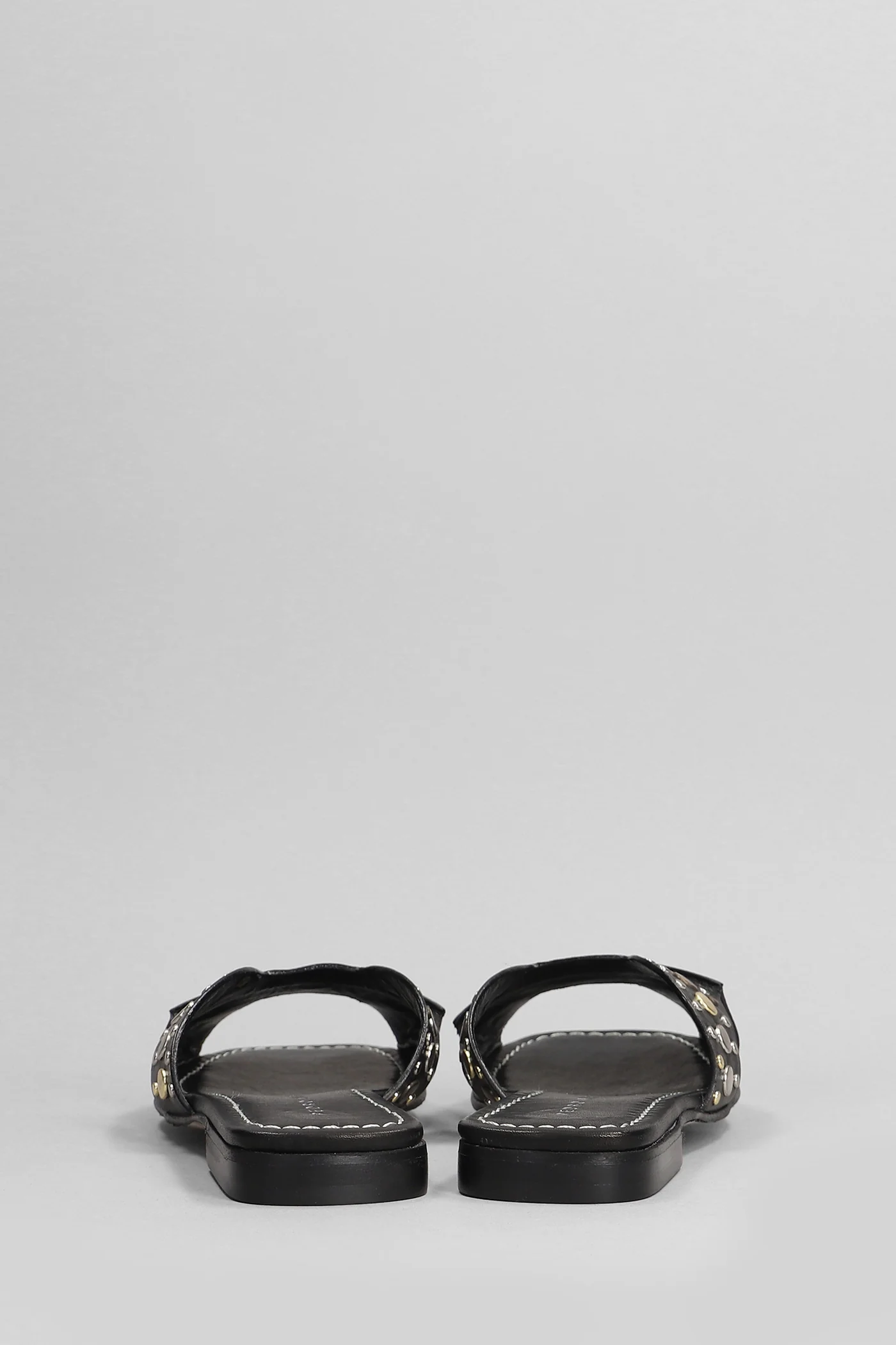 Flats in black leather - Image 4