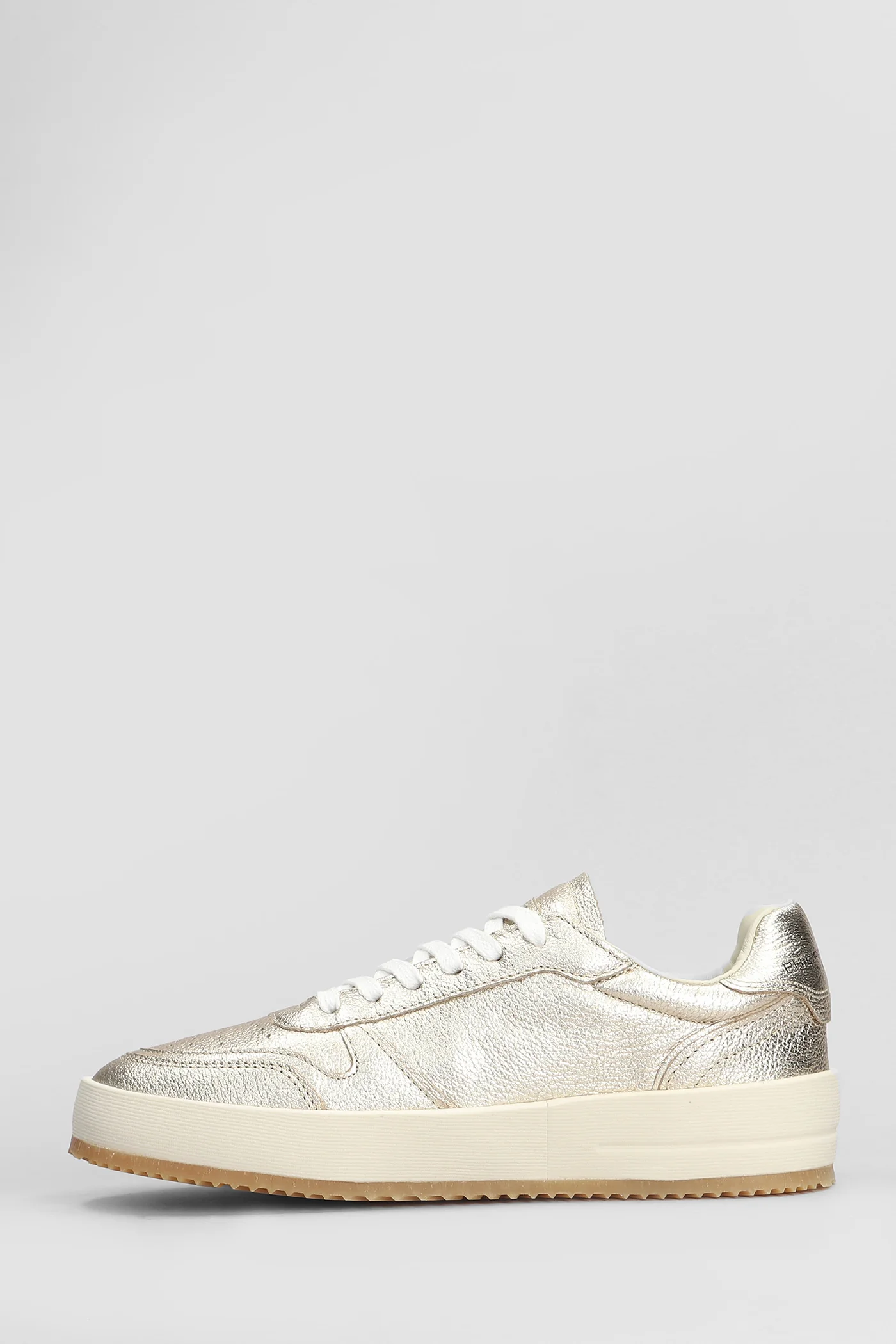 Nice Low Sneakers in gold leather - Image 3