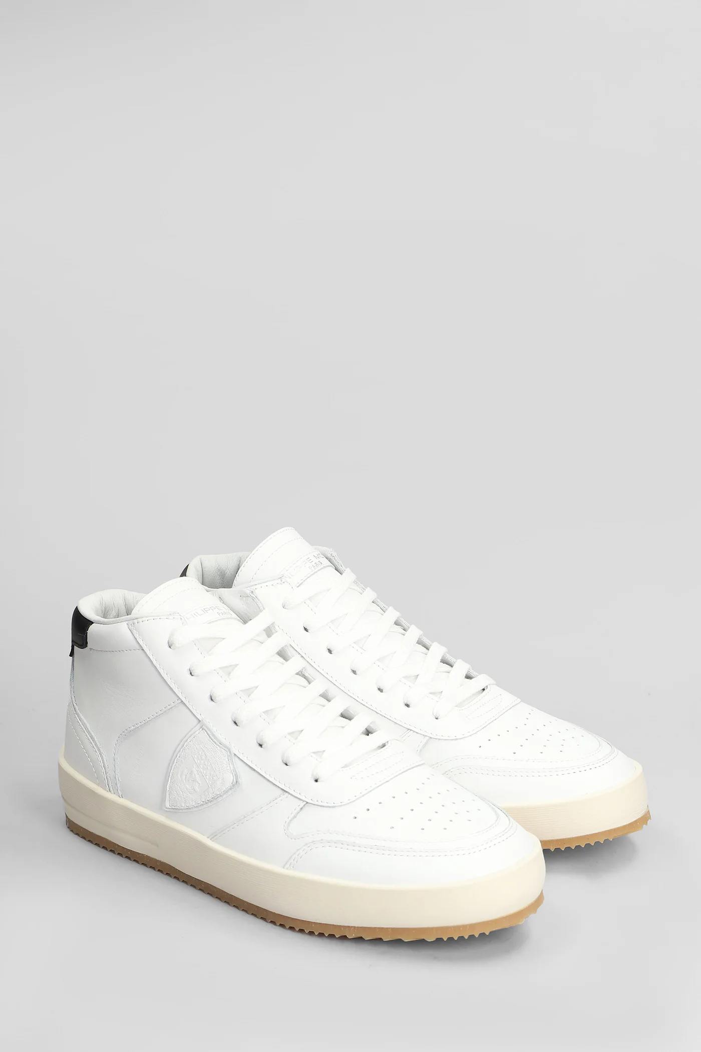 Nice Mid Sneakers in white leather - Image 2