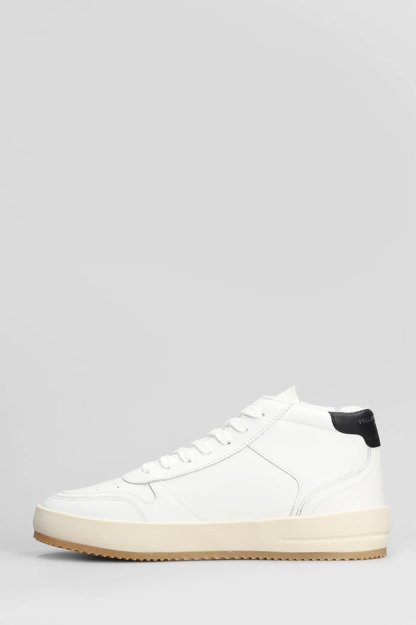 Nice Mid Sneakers in white leather - Image 3