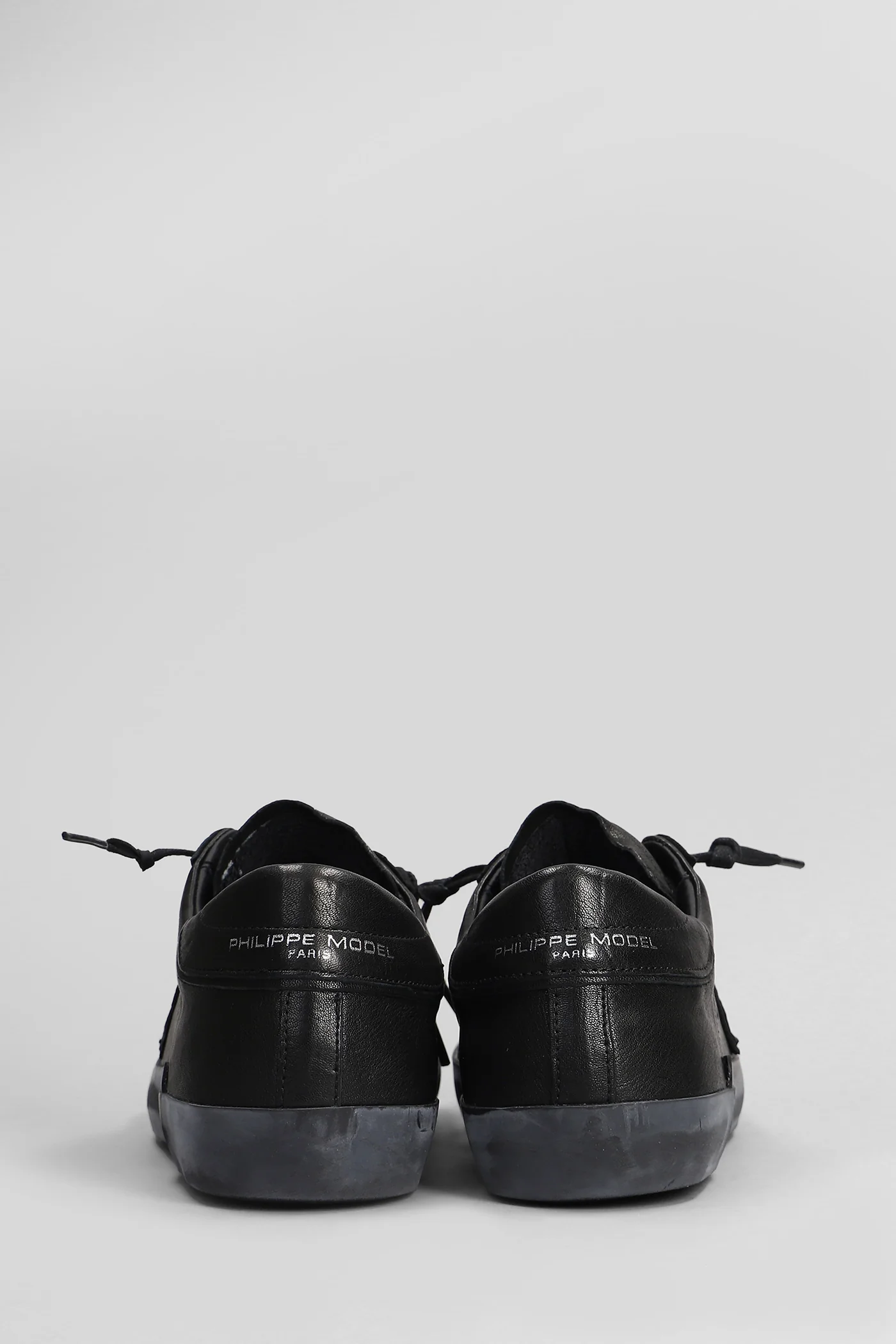 Prsx Low Sneakers in black leather - Image 4