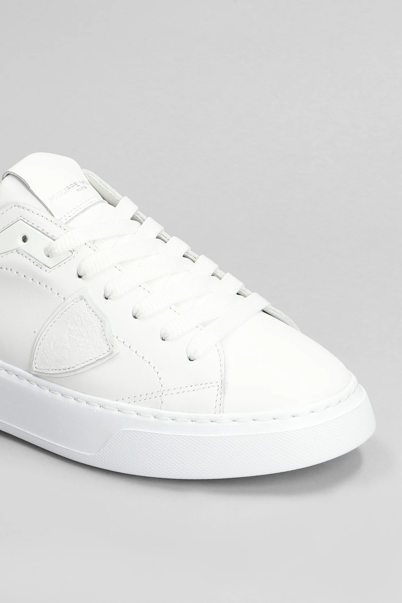 Temple Low Sneakers in white leather - Image 5