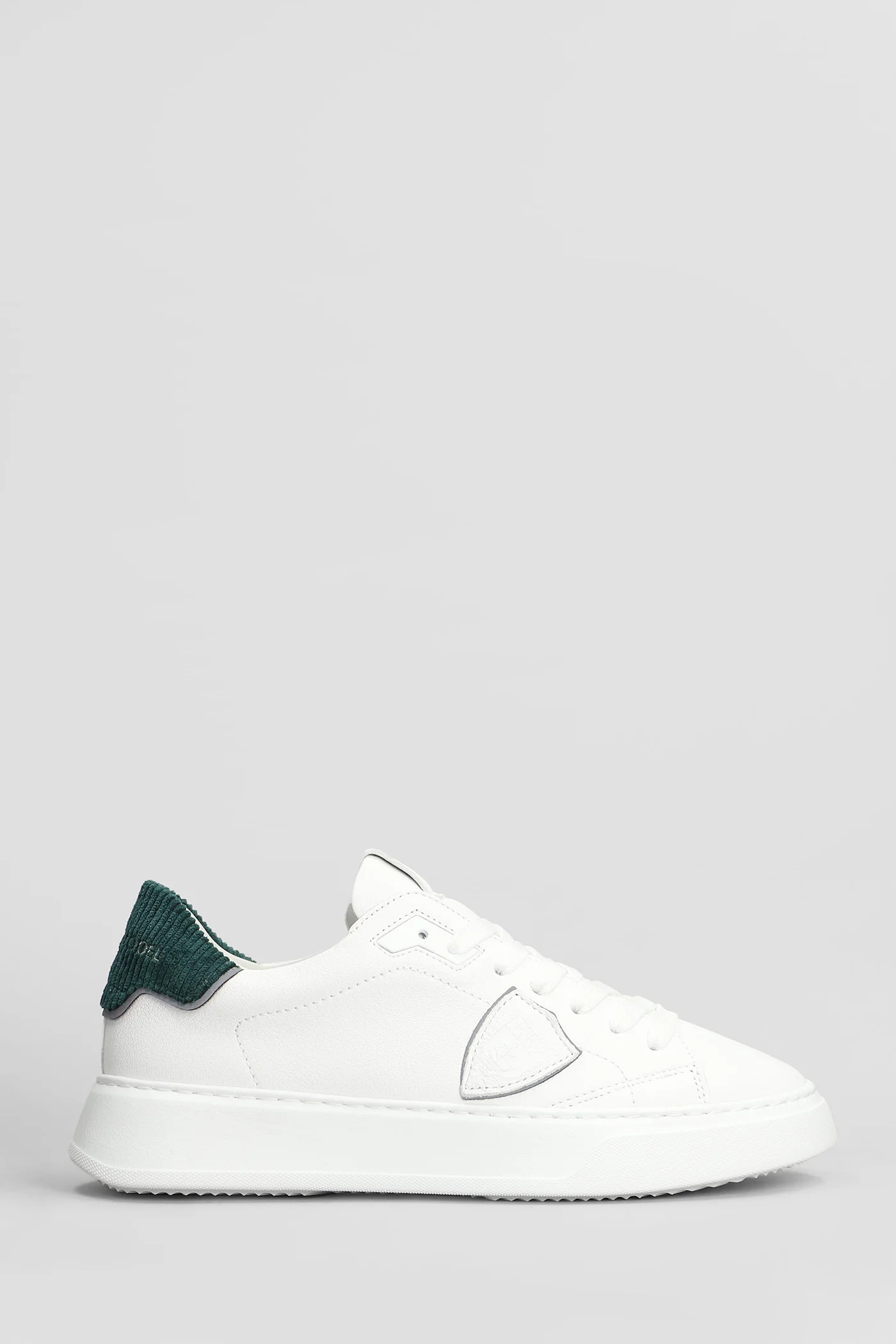 Temple Low Sneakers in white leather