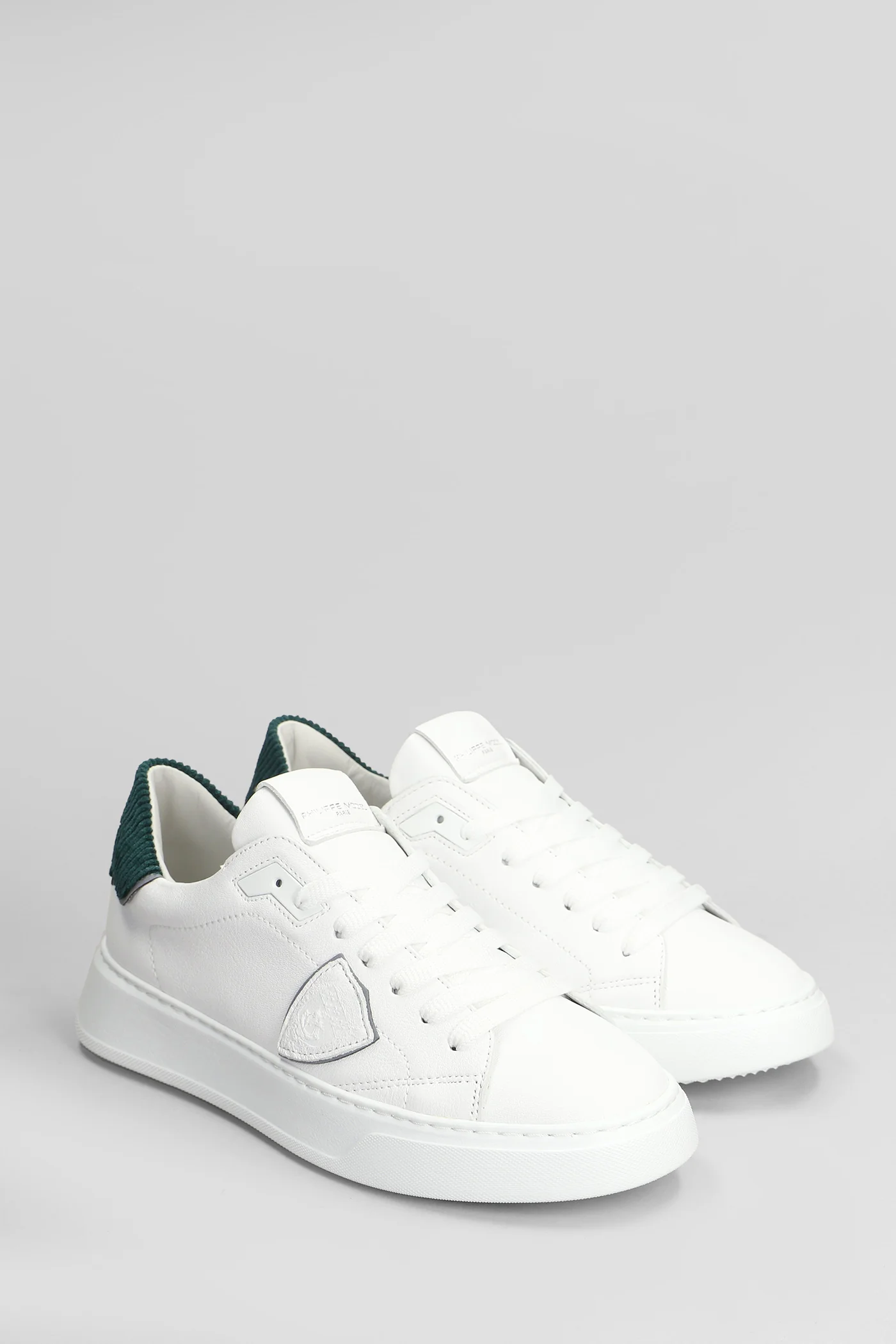 Temple Low Sneakers in white leather - Image 2