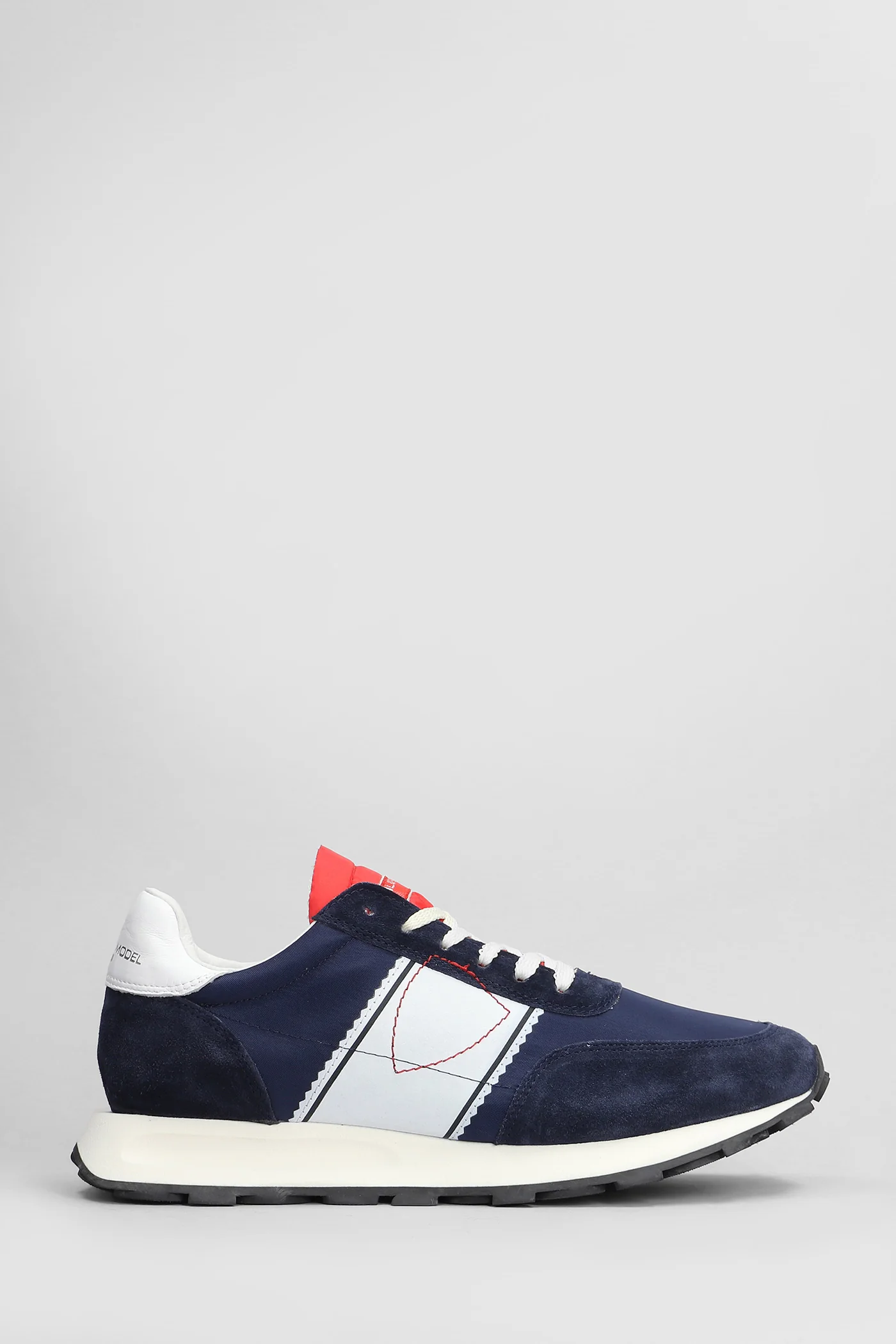 Tour Low Sneakers in blue Suede and fabric