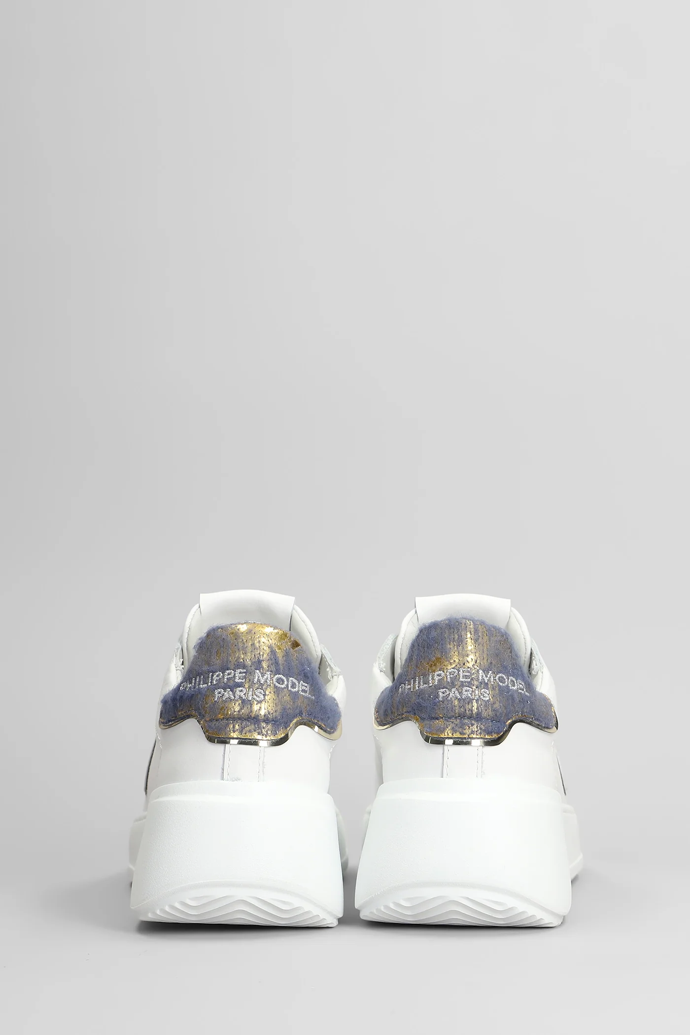 Tres Temple Low Sneakers in white leather - Image 4