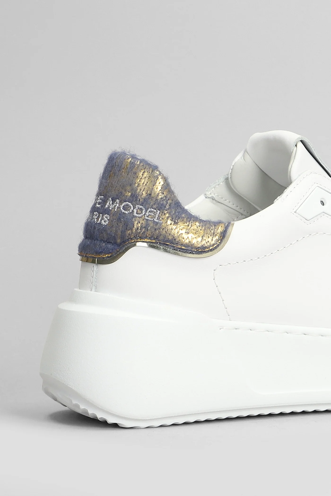 Tres Temple Low Sneakers in white leather - Image 5