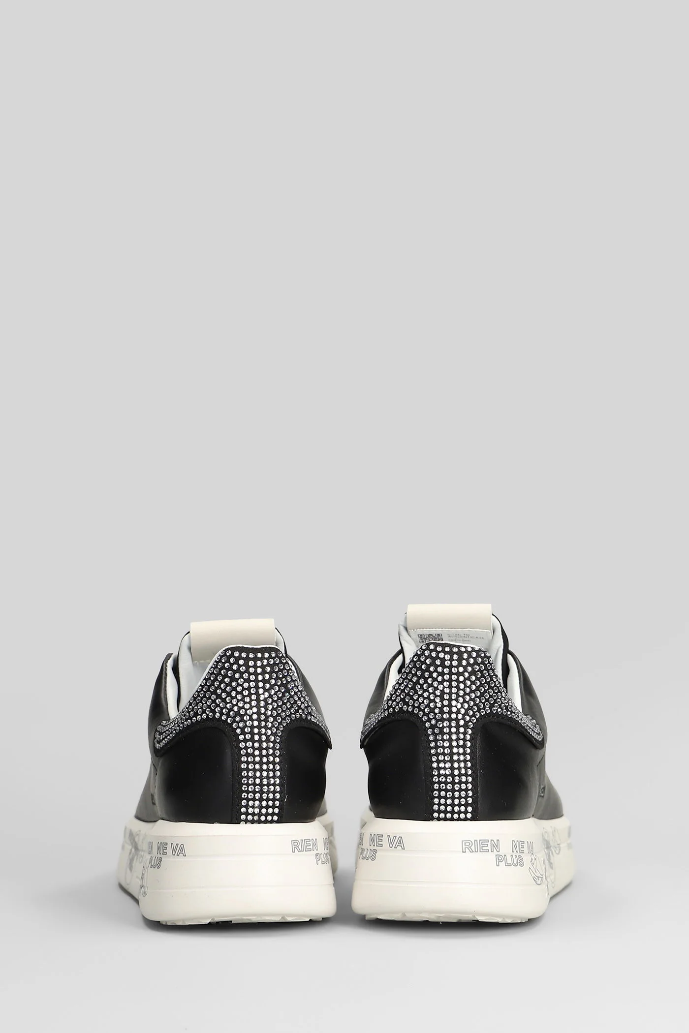 Belle Sneakers in black leather - Image 4