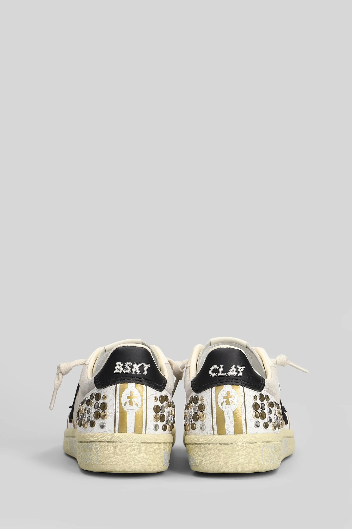 Bsktclayd Sneakers in white leather - Image 4