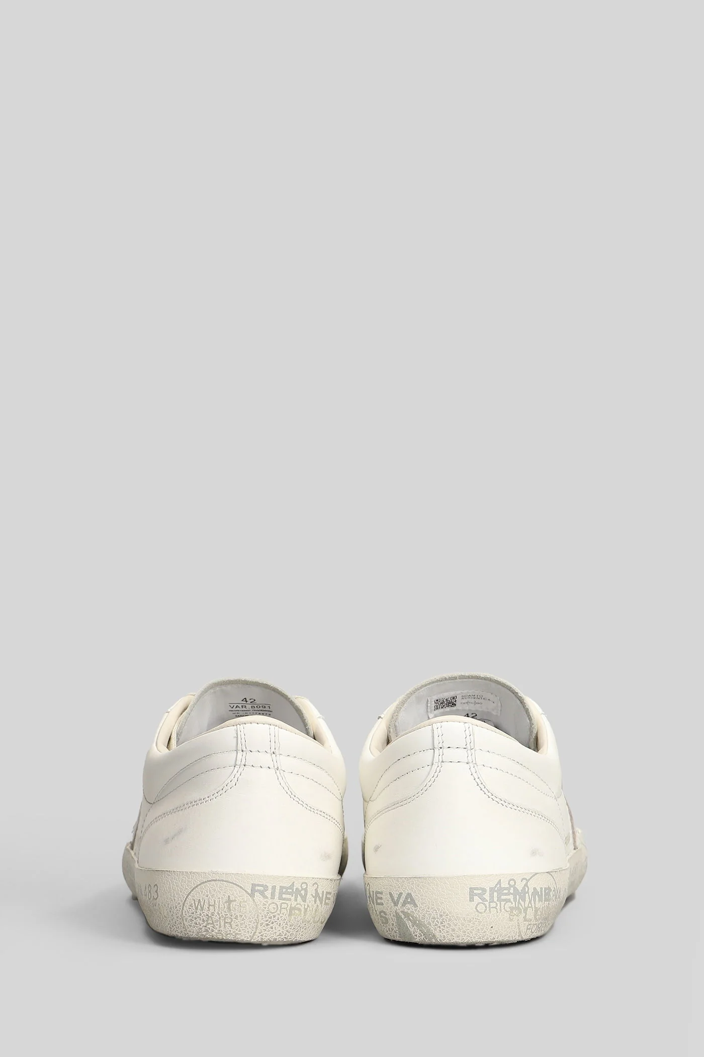 David Sneakers in white leather - Image 4