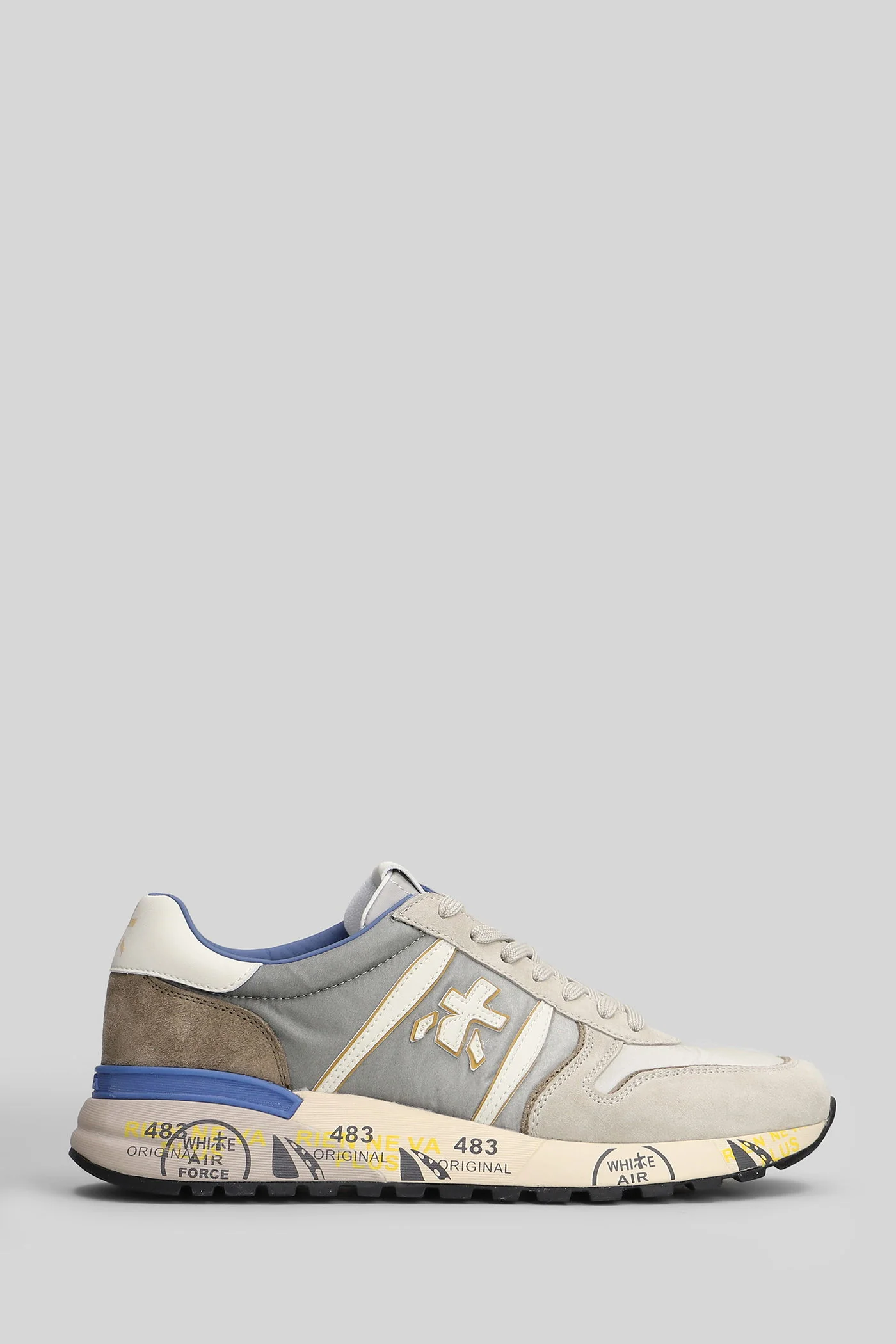 Lander Sneakers in beige Suede and fabric