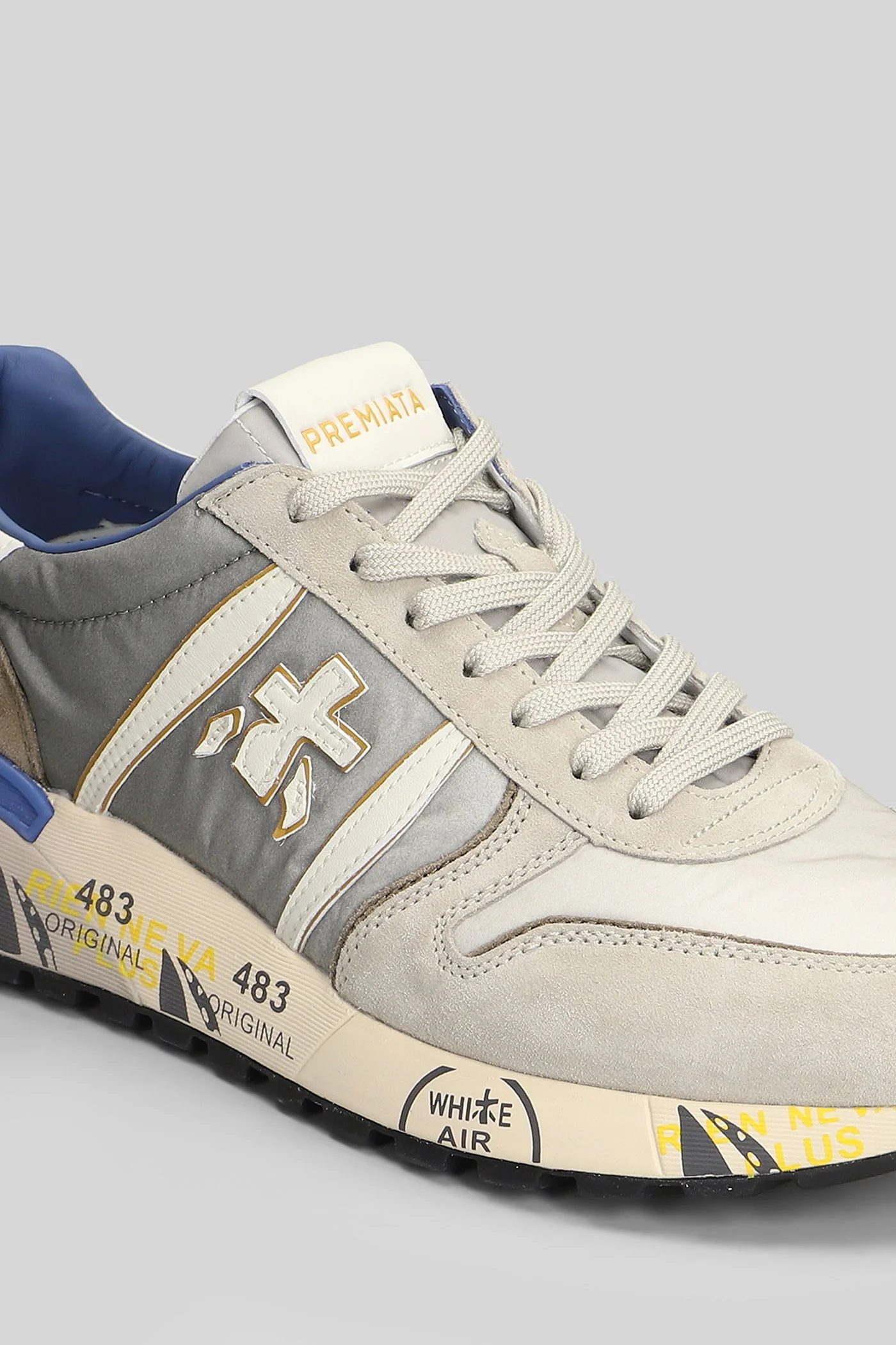 Lander Sneakers in beige Suede and fabric - Image 5