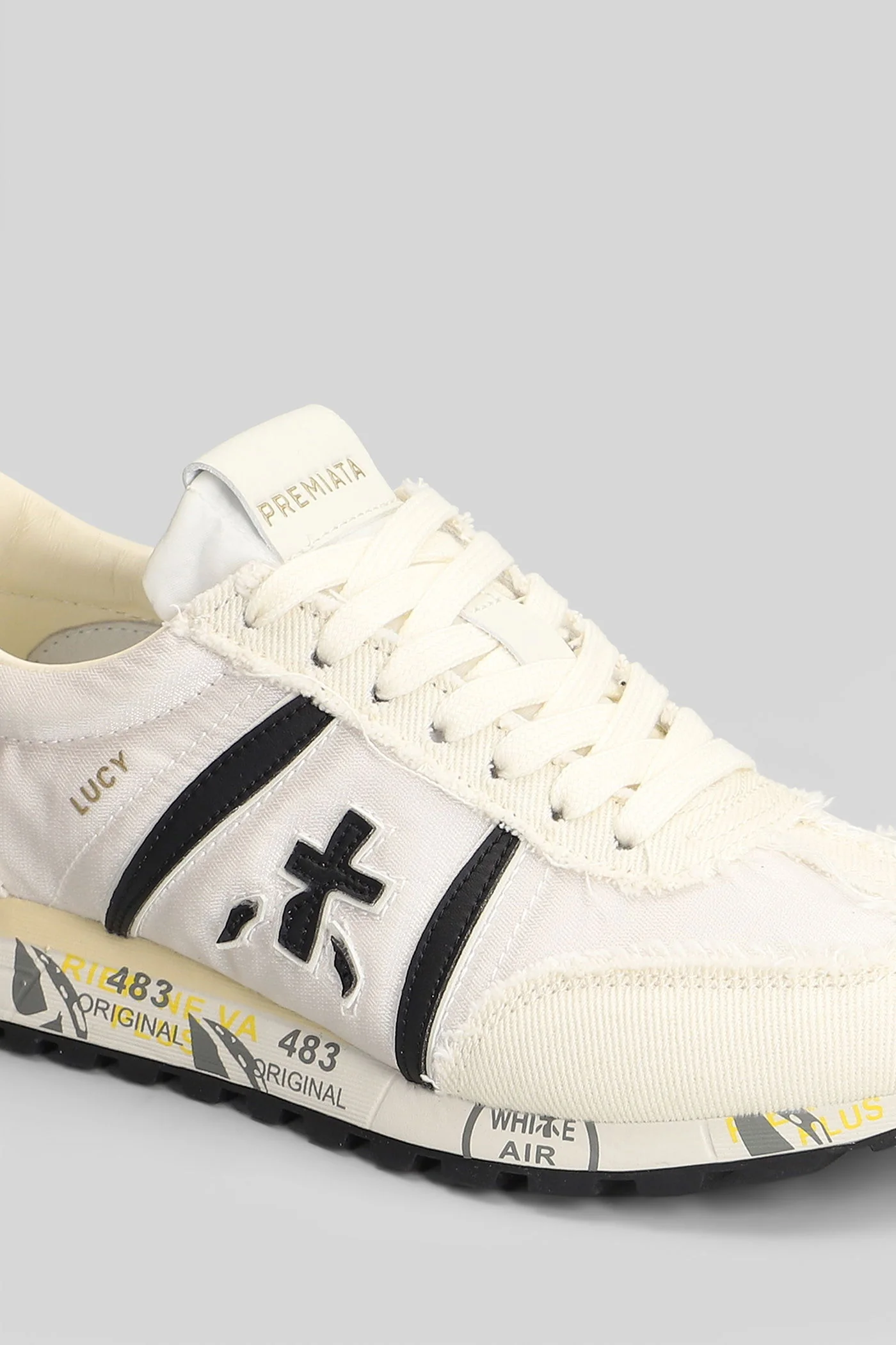 Lucy Sneakers in beige fabric - Image 5
