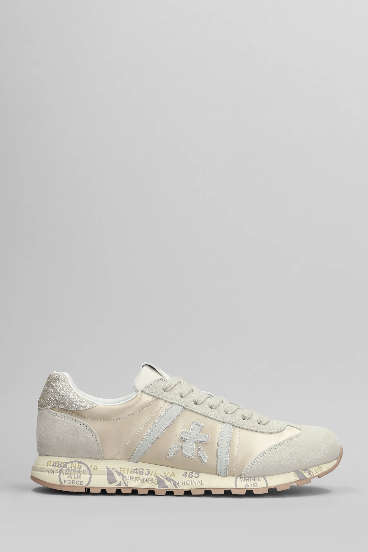 Lucy Sneakers in beige Suede and fabric