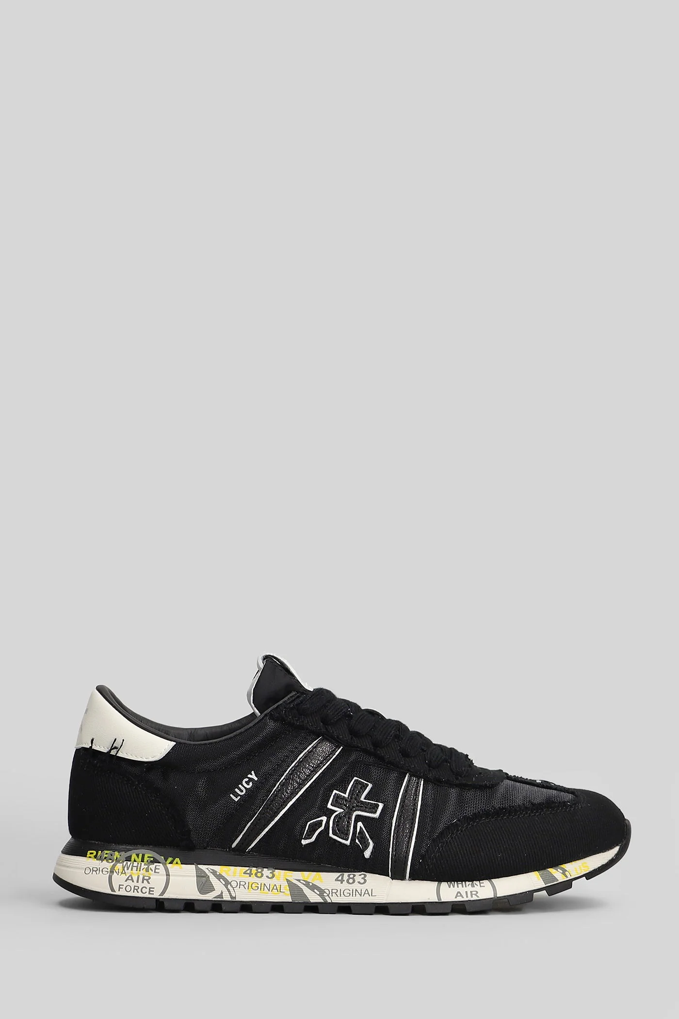Lucy Sneakers in black fabric