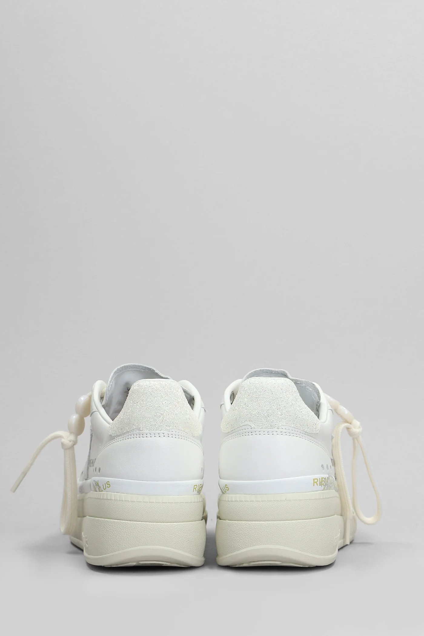 Micol Sneakers in white leather - Image 4