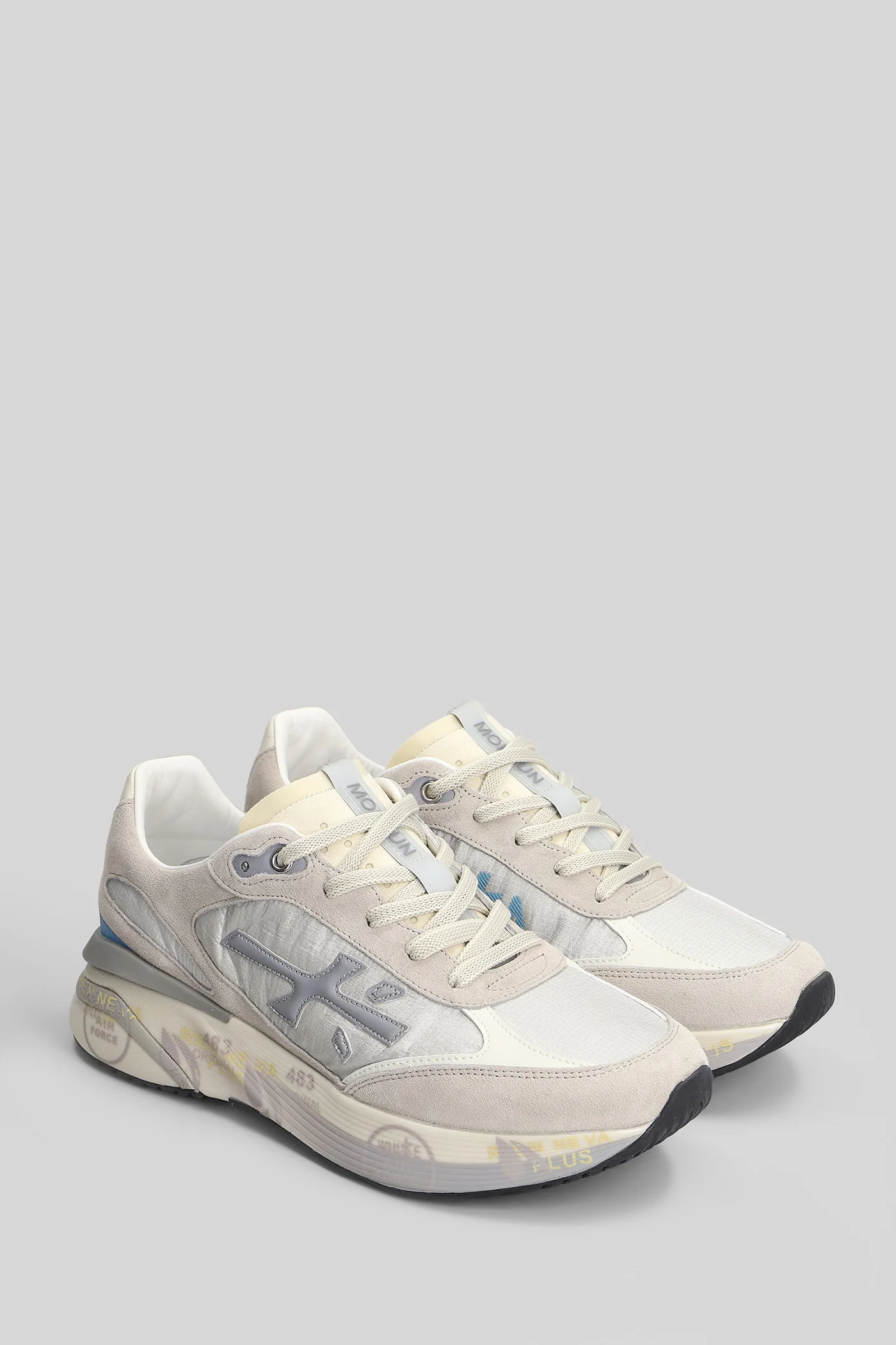 Moerun Sneakers in grey Suede and fabric - Image 2