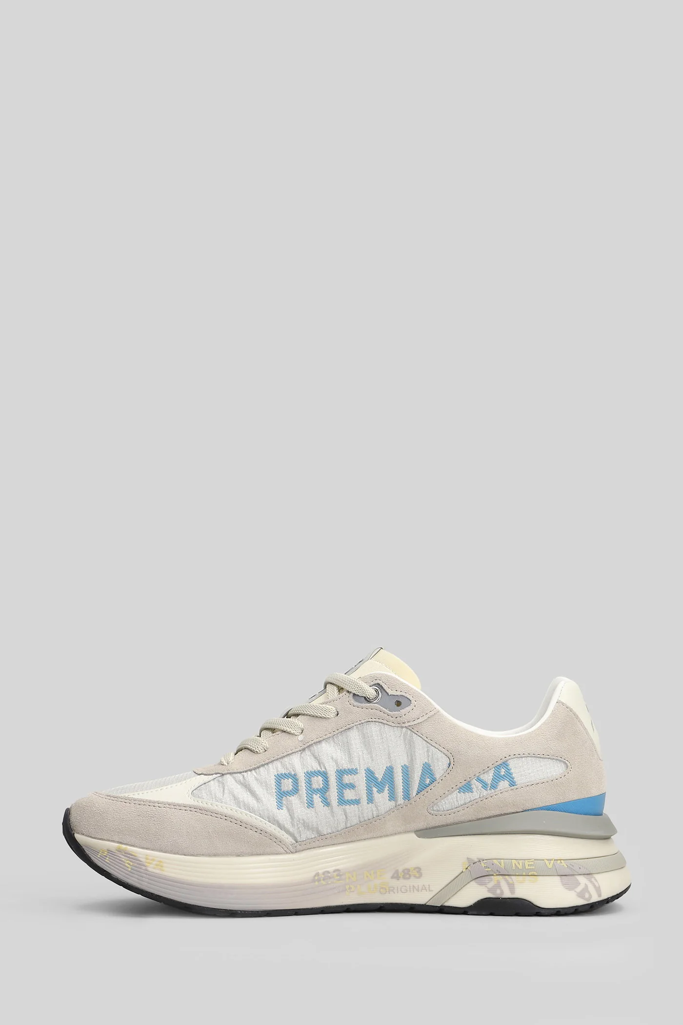 Moerun Sneakers in grey Suede and fabric - Image 3