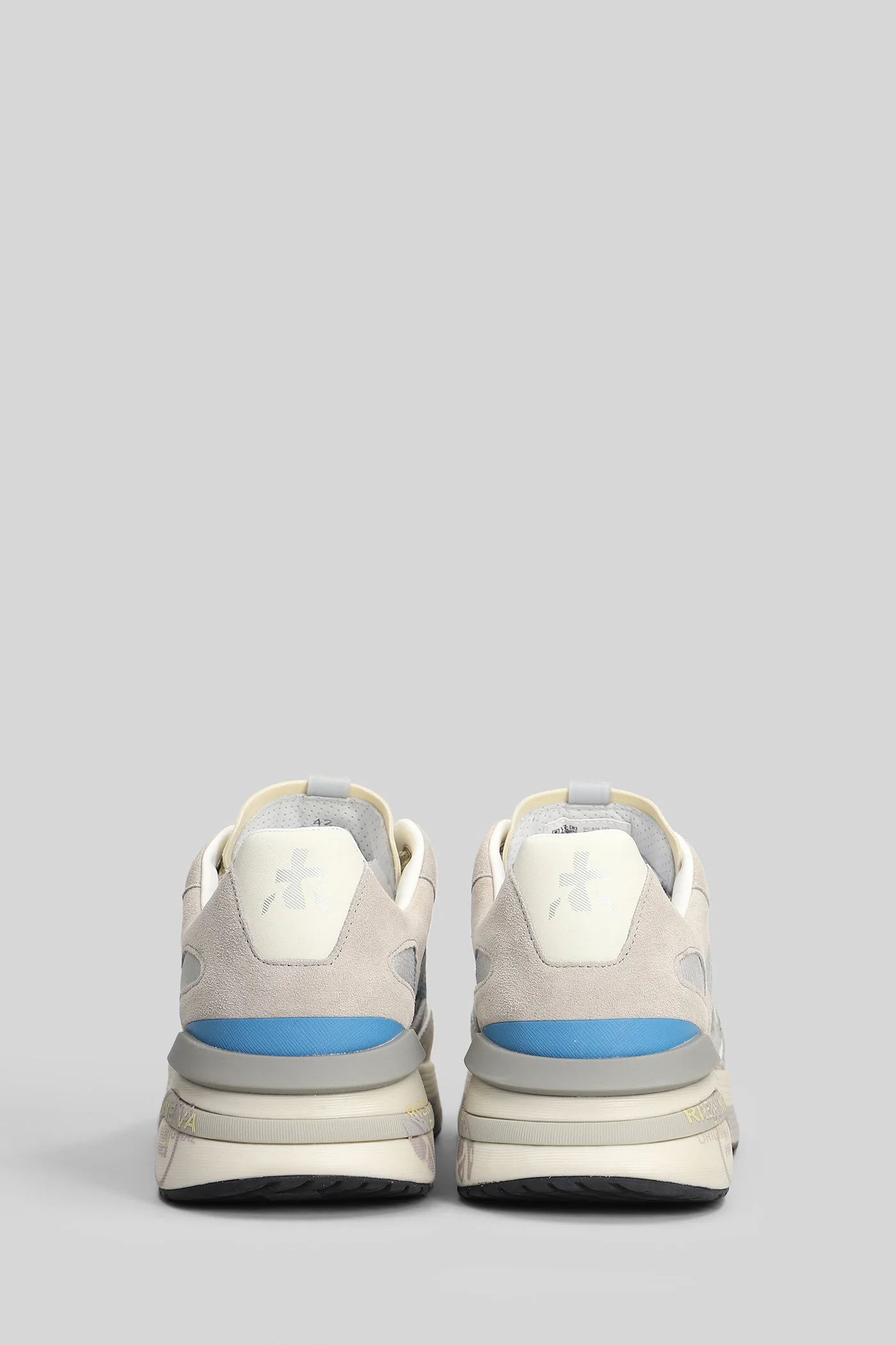 Moerun Sneakers in grey Suede and fabric - Image 4