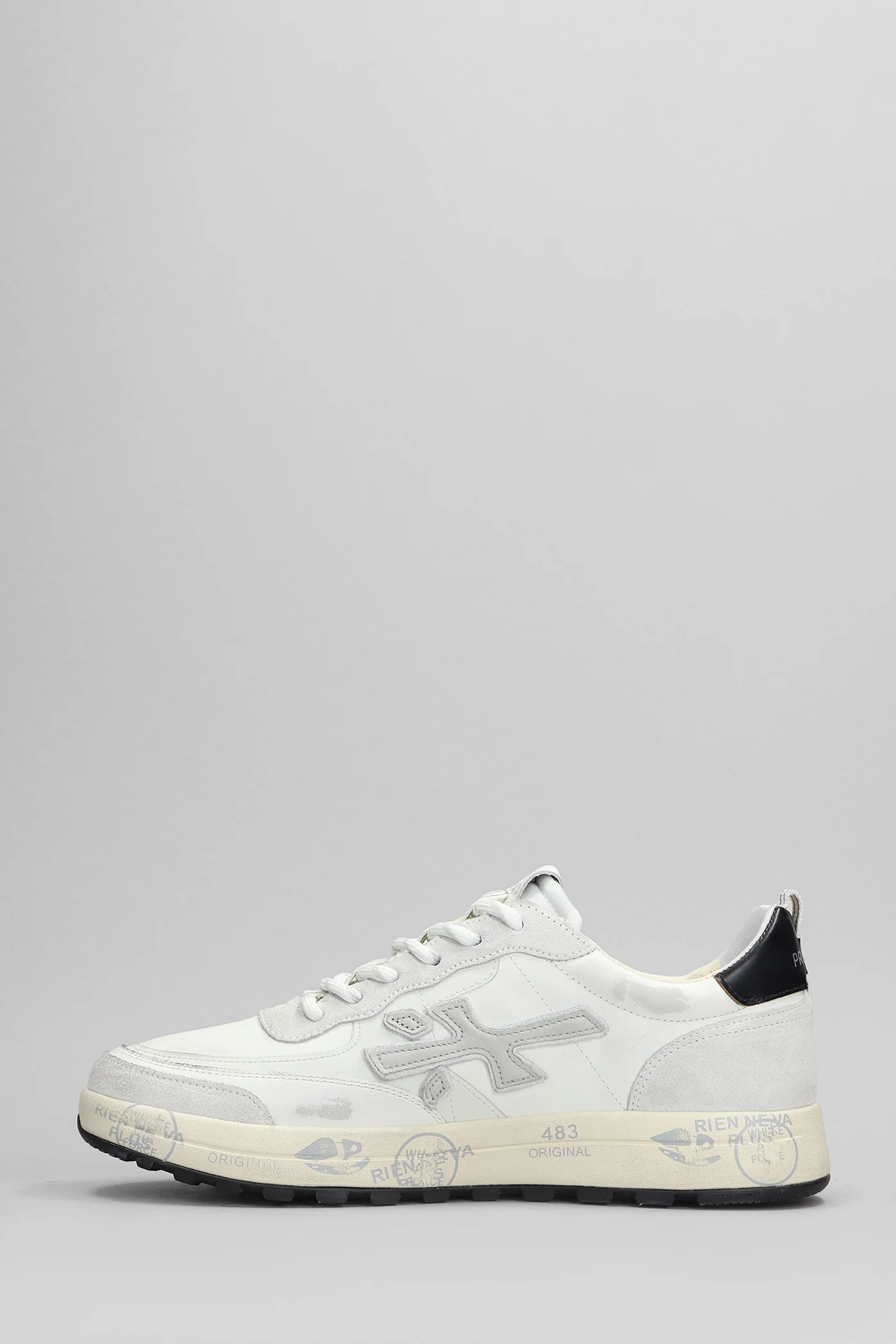Nous Sneakers in white leather - Image 3