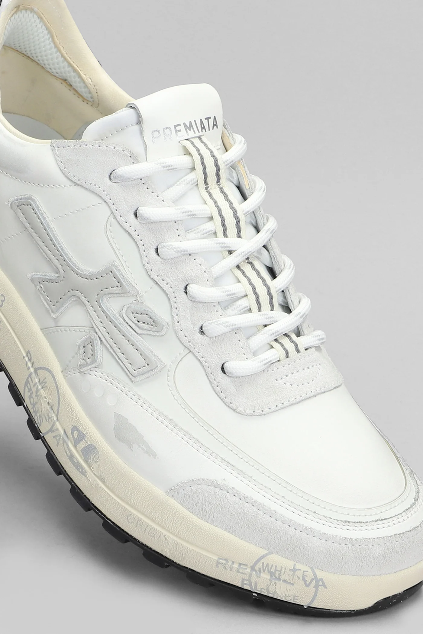 Nous Sneakers in white leather - Image 4