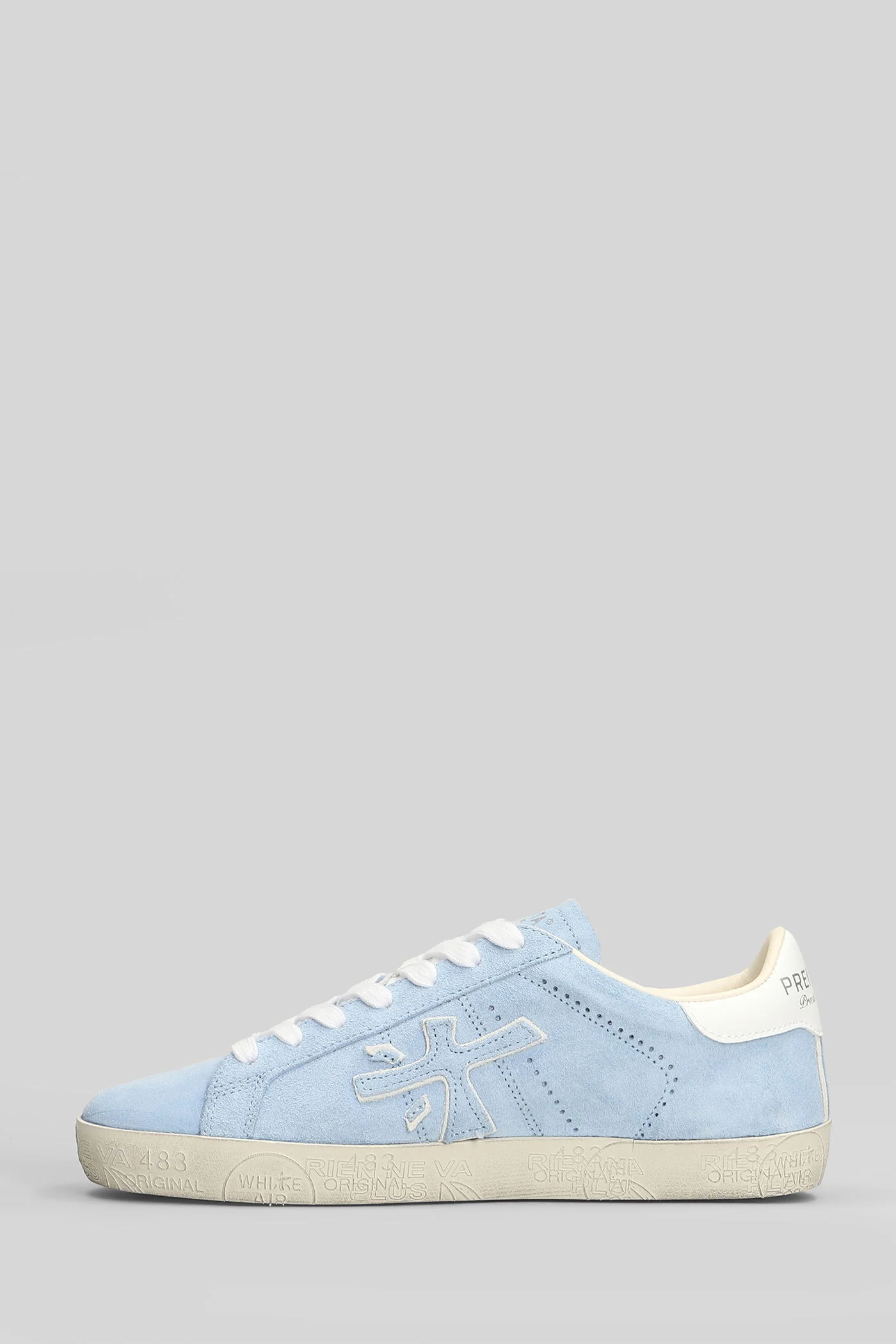 Steven Sneakers in cyan suede - Image 3