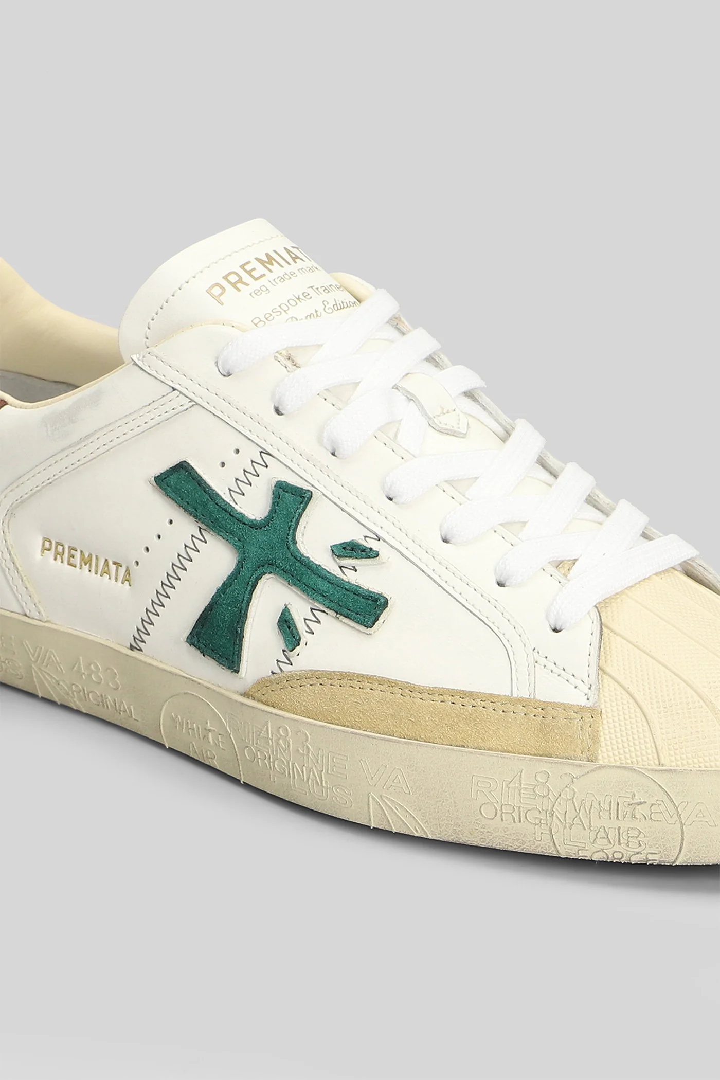 Steven Sneakers in white leather - Image 5