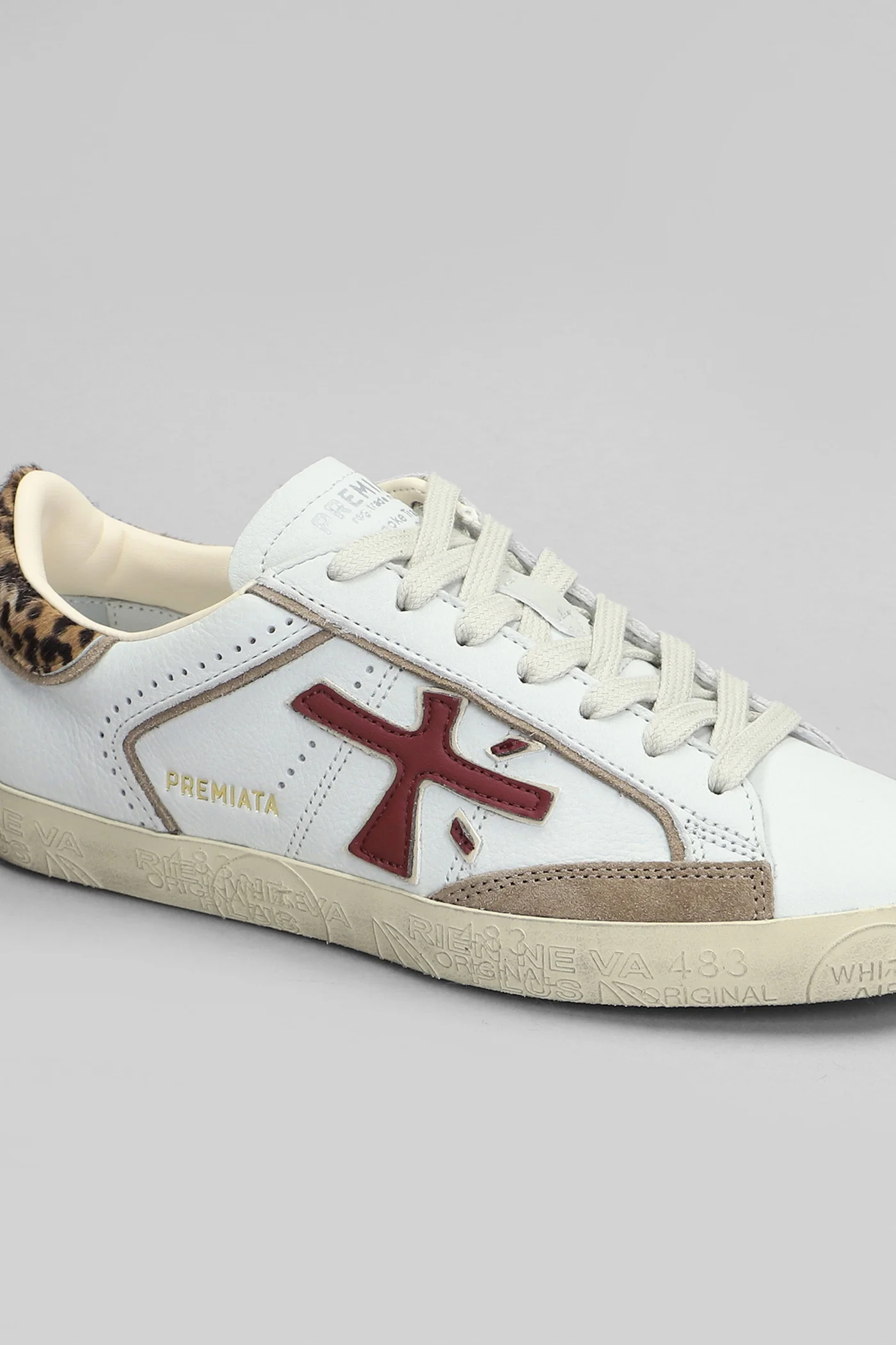 Steven Sneakers in white leather - Image 4