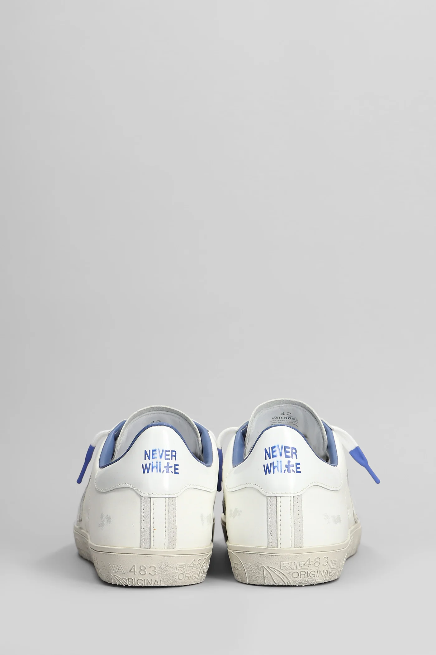 Steven Sneakers in white leather - Image 4
