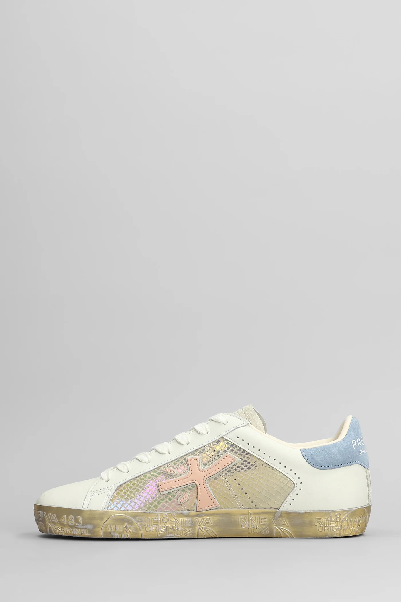 Steven Sneakers in white leather - Image 3